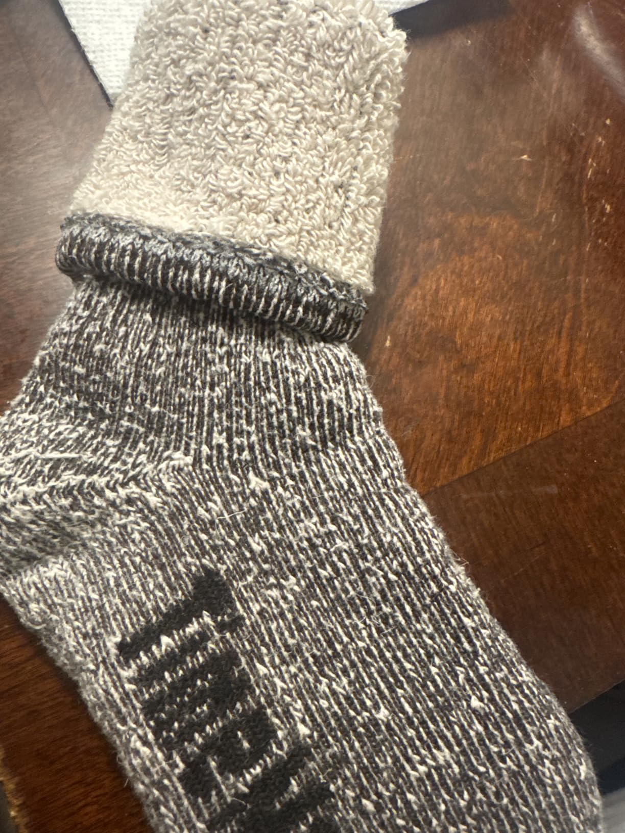 Mens Merino Wool Hiking Cushion Socks Thermal Warm Crew Winter Boot Socks Pack customer photo 2