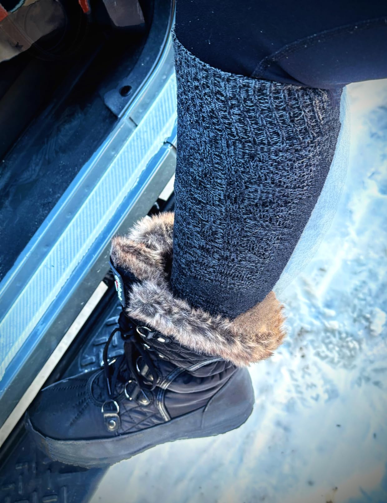 GLOBALWIN Women's Snow Boots Waterproof Mid-Calf Winter Boots with Thermal Fleece Lining, Insulated Cold Weather Protection, and Non-Slip Sole for Snowy Commutes customer photo 2
