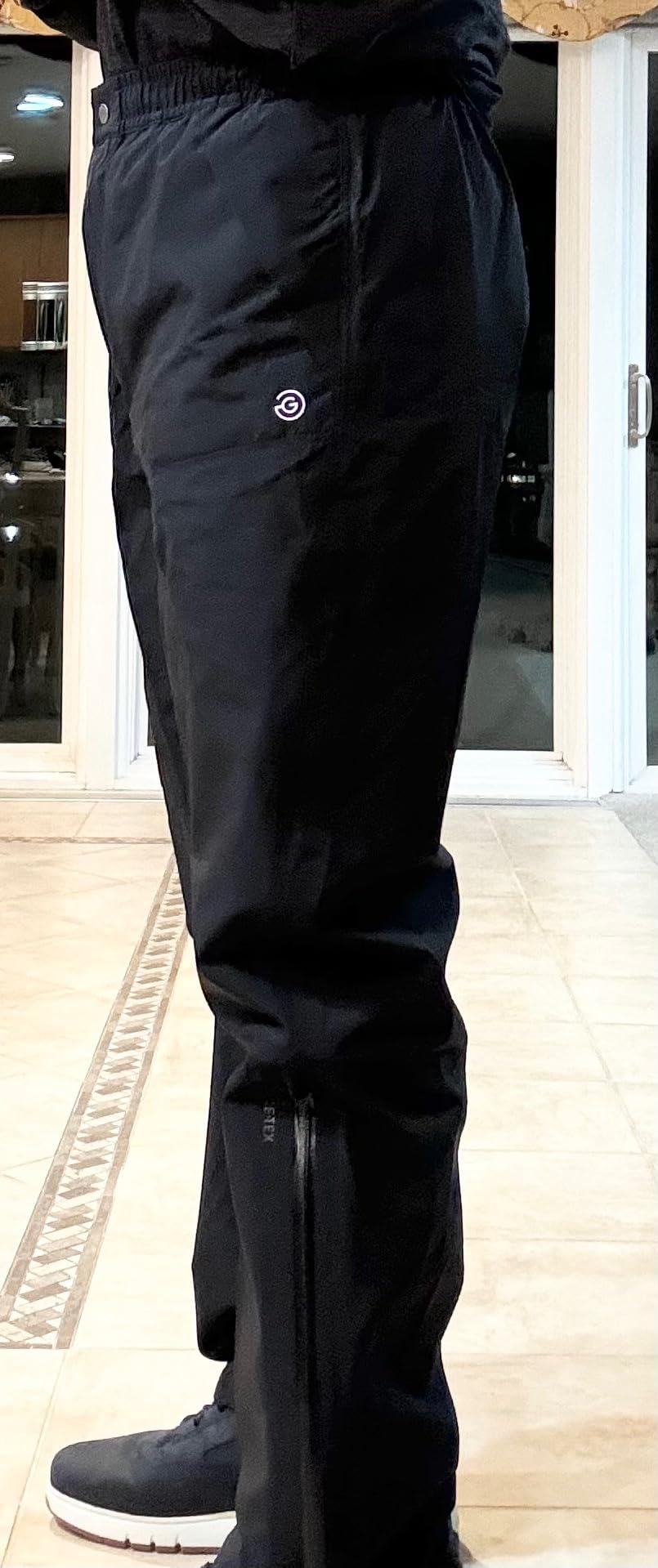 Mens Gore-TEX Golf Rain Pants 100% Waterproof Gear for Men with Stretch Fabric, Fleece-Lined Pockets Lightweight and Packable customer photo 1