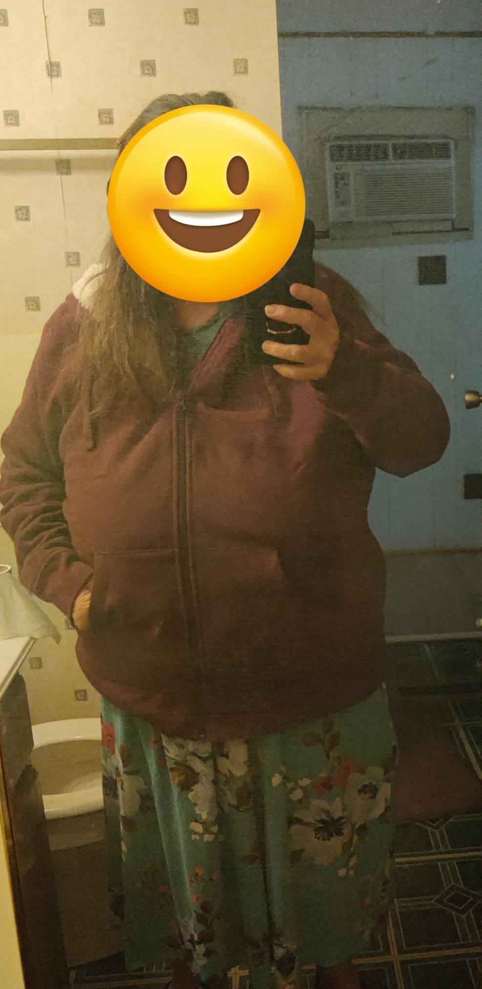 Women's Sherpa-Lined Fleece Full-Zip Hooded Jacket with Drawstring customer photo 2