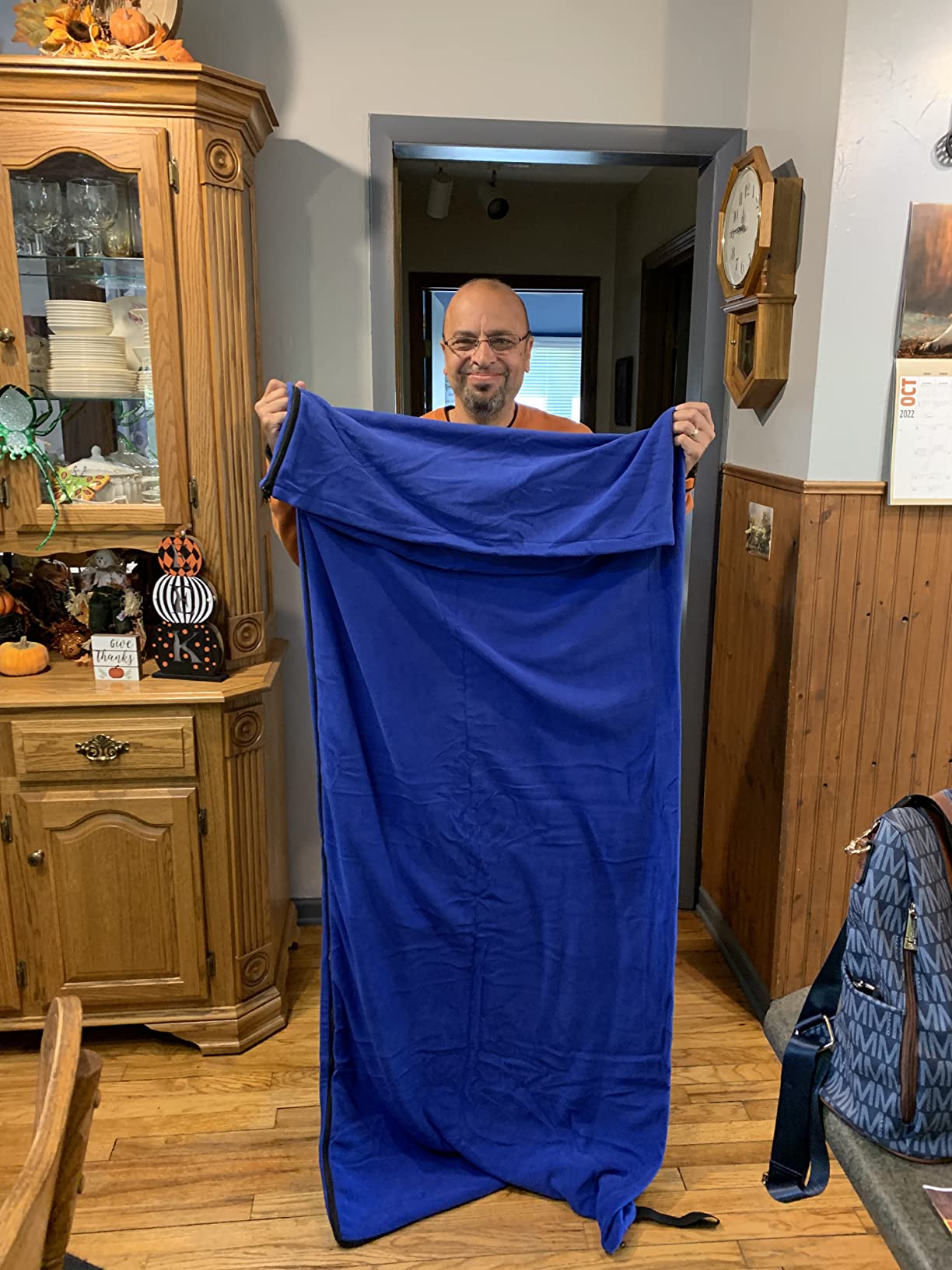 REDCAMP Fleece Sleeping Bag Liner for Adult Warm or Cold Weather, 75