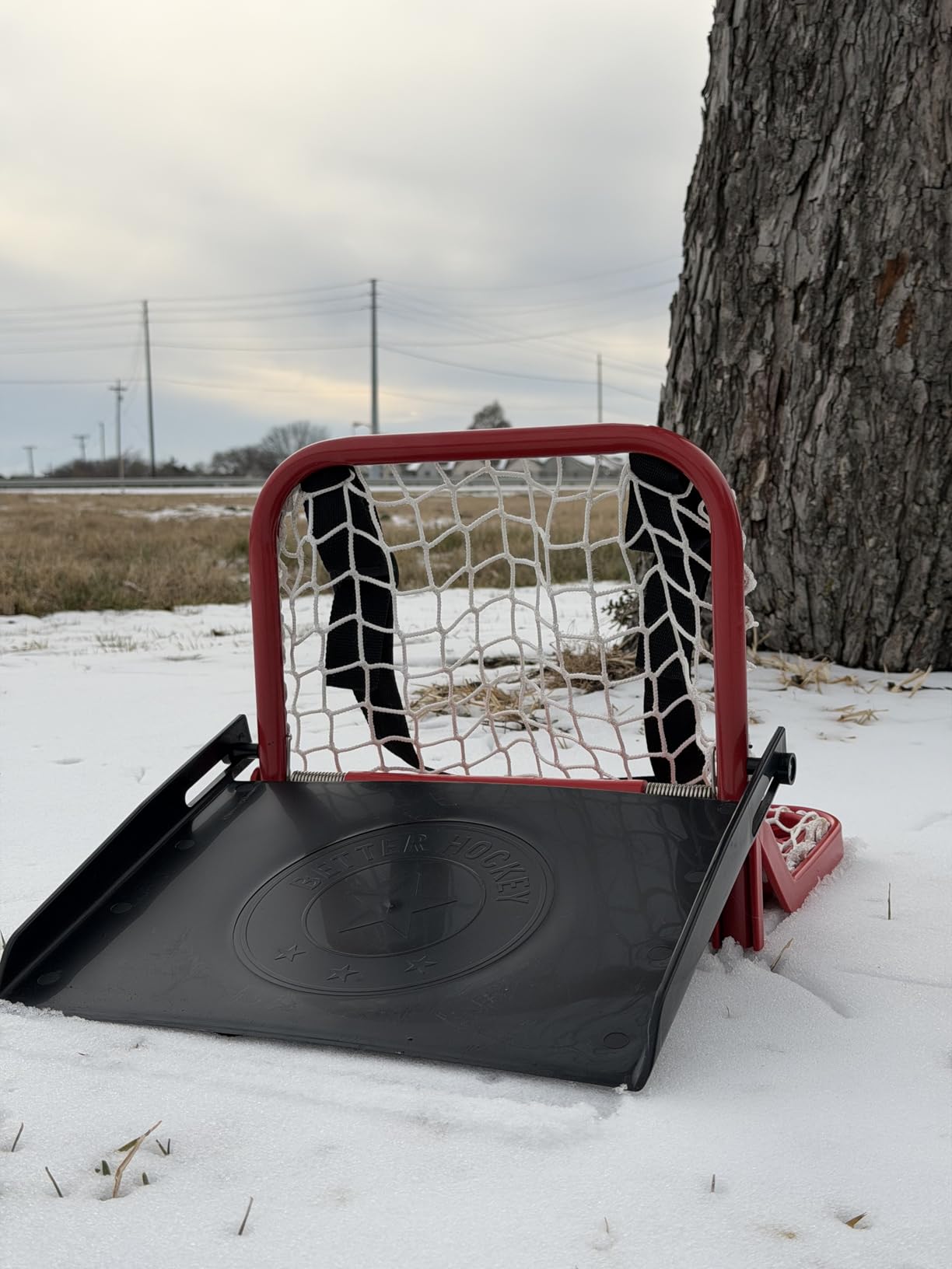 Better Hockey Extreme Hockey Puck Catcher - Premium Mini Net for Passing & Shooting Practice - Spring-Loaded, Collapsible, Heavy-Duty Design - Holds Up to 40 Pucks customer photo 2