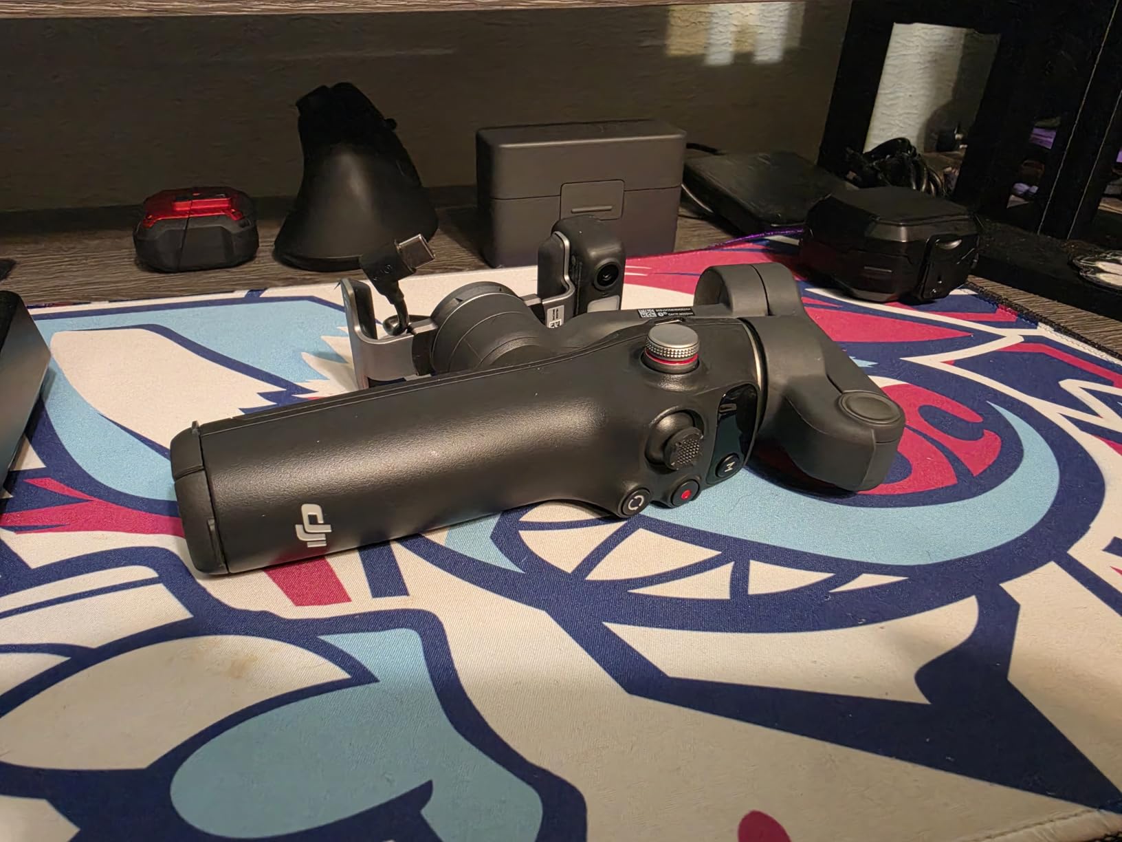DJI Osmo Mobile 7P Gimbal Stabilizer for iPhone, Android, Native Tracking, Lighting, 3-Axis Phone Gimbal, Quick Launch, One-Tap Edit, Built-in Extension Rod & Tripod, 10hrs Use, Phone Charging customer photo 2
