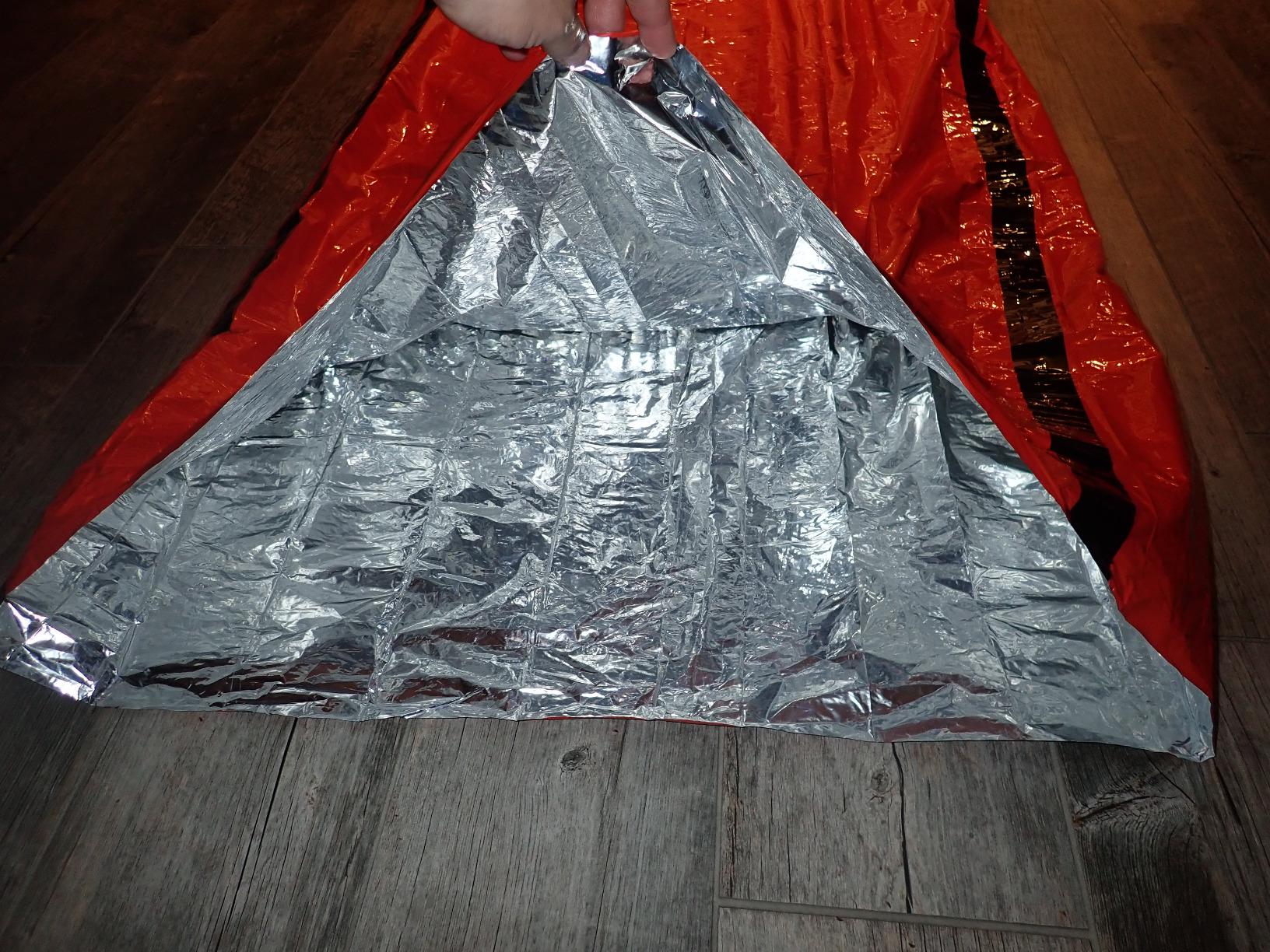 Zmoon Emergency Sleeping Bag Survival Bag, Portable Waterproof Thermal Bivy Sacks,Bivvy Bags,Camping Mylar Sleeping Bag Survival Gear Emergency Blankets Survival Shelter customer photo 2