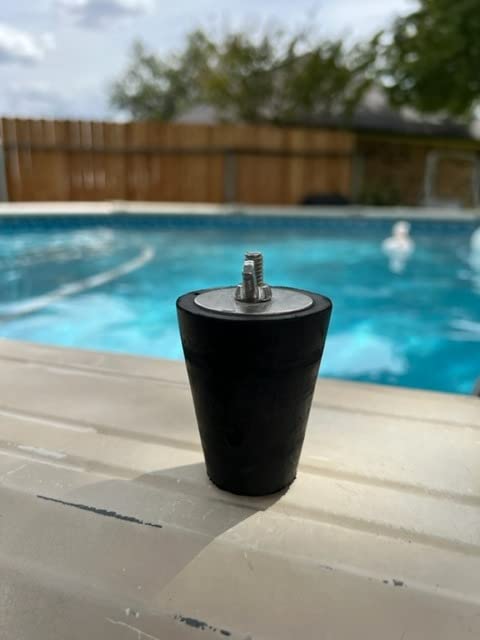 1 1/4'' - 2'' Commercial Quality Winter Plug # 7-10 Rubber Tapered Plug for Swimming Pools (1) customer photo 1