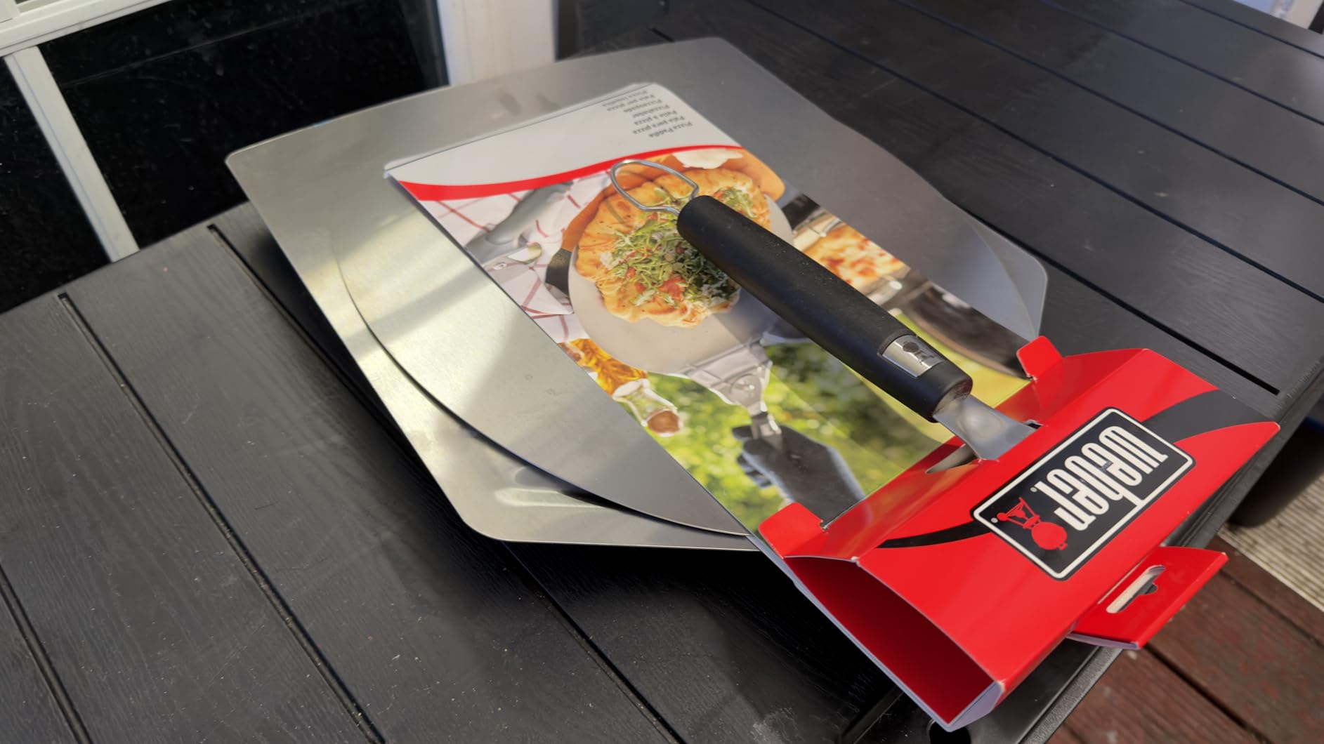 Checkered Chef Pizza Peel - Extra Large, Stainless Steel Metal Pizza Paddle with Folding Handle, Outdoor Pizza Oven Accessories - 13 Inch x 15 Inch customer photo 2