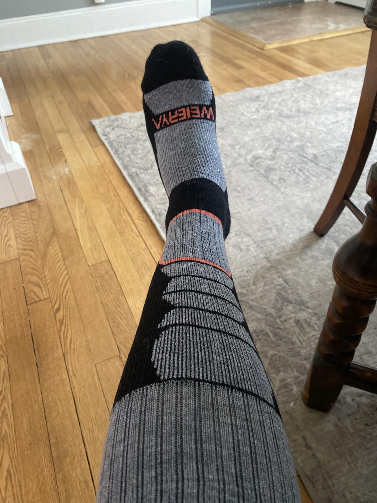 Merino Wool Ski Socks for Men, Women & Youth - Over-the-Calf Full Cushion Thermal Snowboard Socks, Winter Performance customer photo 1
