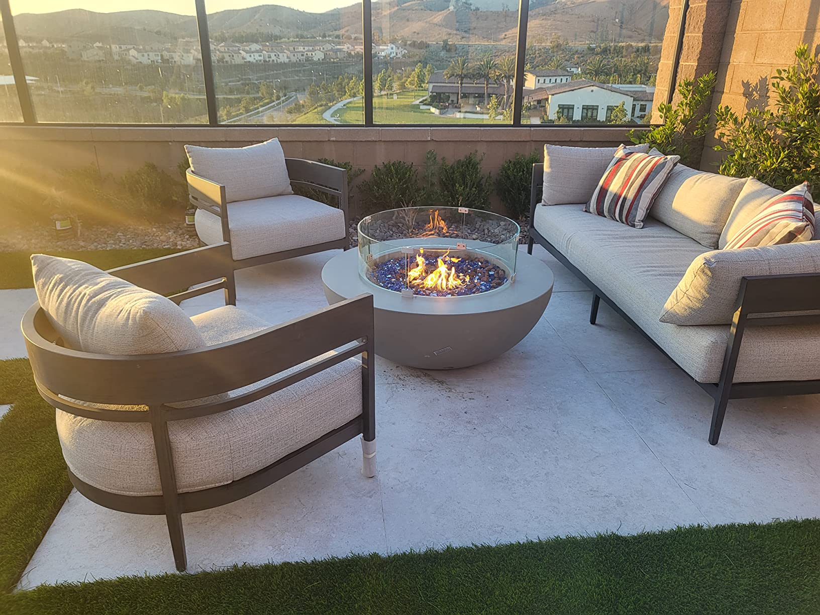 Lunar Bowl Fire Table Outdoor Fire Pit 42