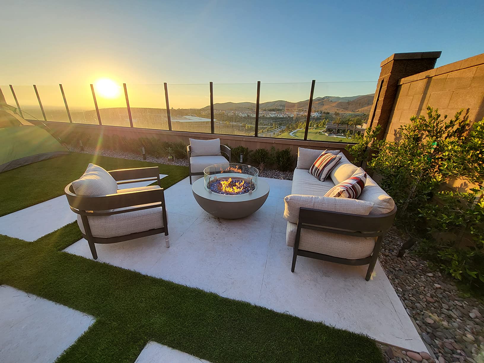 Lunar Bowl Fire Table Outdoor Fire Pit 42