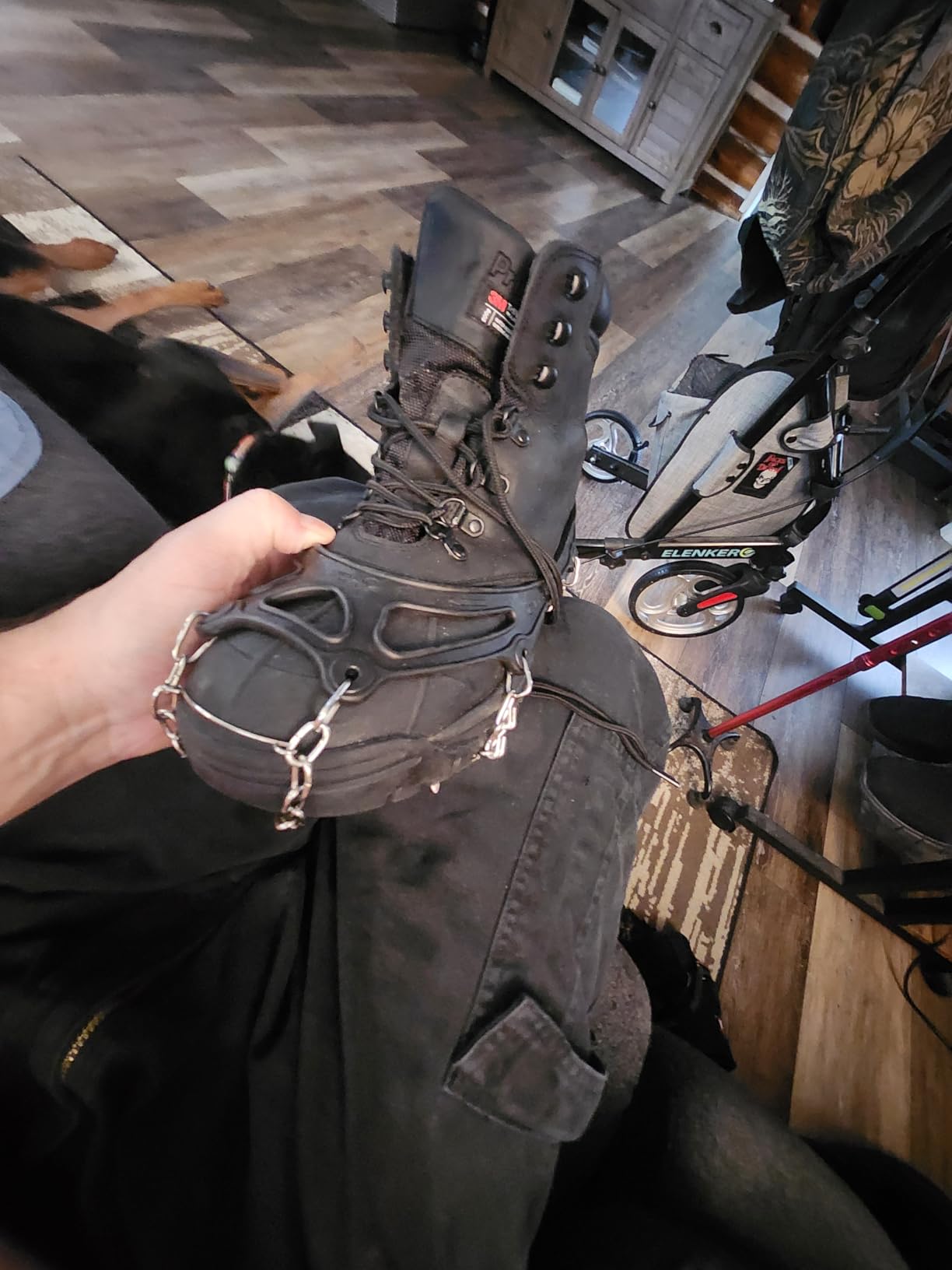 Cimkiz Crampons Ice Cleats - 19 Stainless Steel Spikes customer photo 1