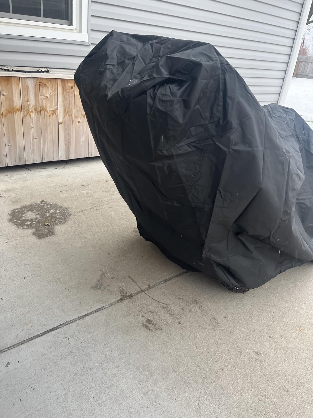 Himal Outdoors Snow Blower Cover-600D Heavy Duty Polyester,Waterproof,UV Protection,Universal Size for Most Electric Two Stage Snow Blowers 47