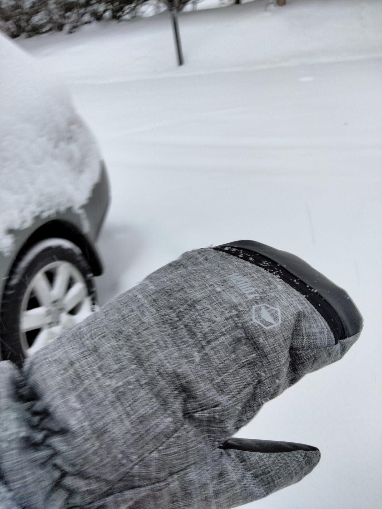 Winter Ski Mittens for Women & Men - Waterproof Insulated Snowboard Gloves - Snowboarding Snow Glove Mitten customer photo 2
