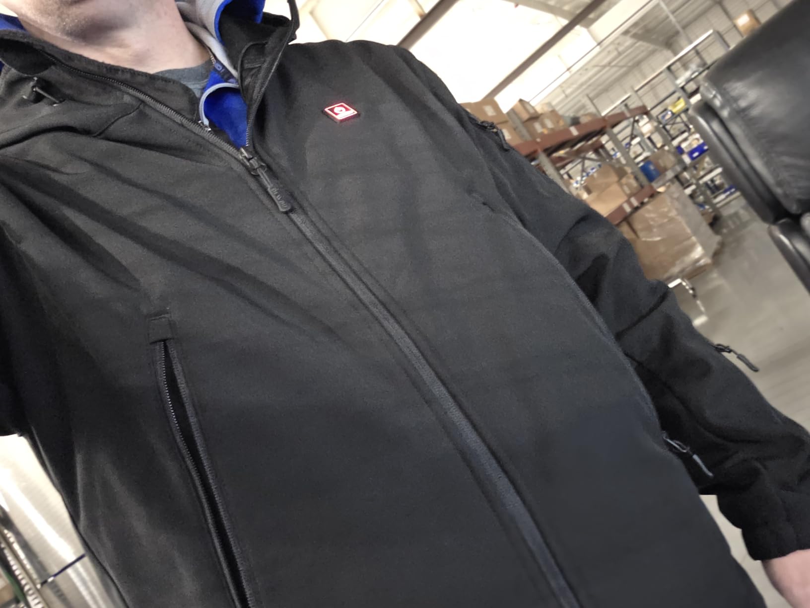 Heated Jacket for Men with 12V Battery Pack Winter Outdoor Soft Shell Electric Heating Coat customer photo 2
