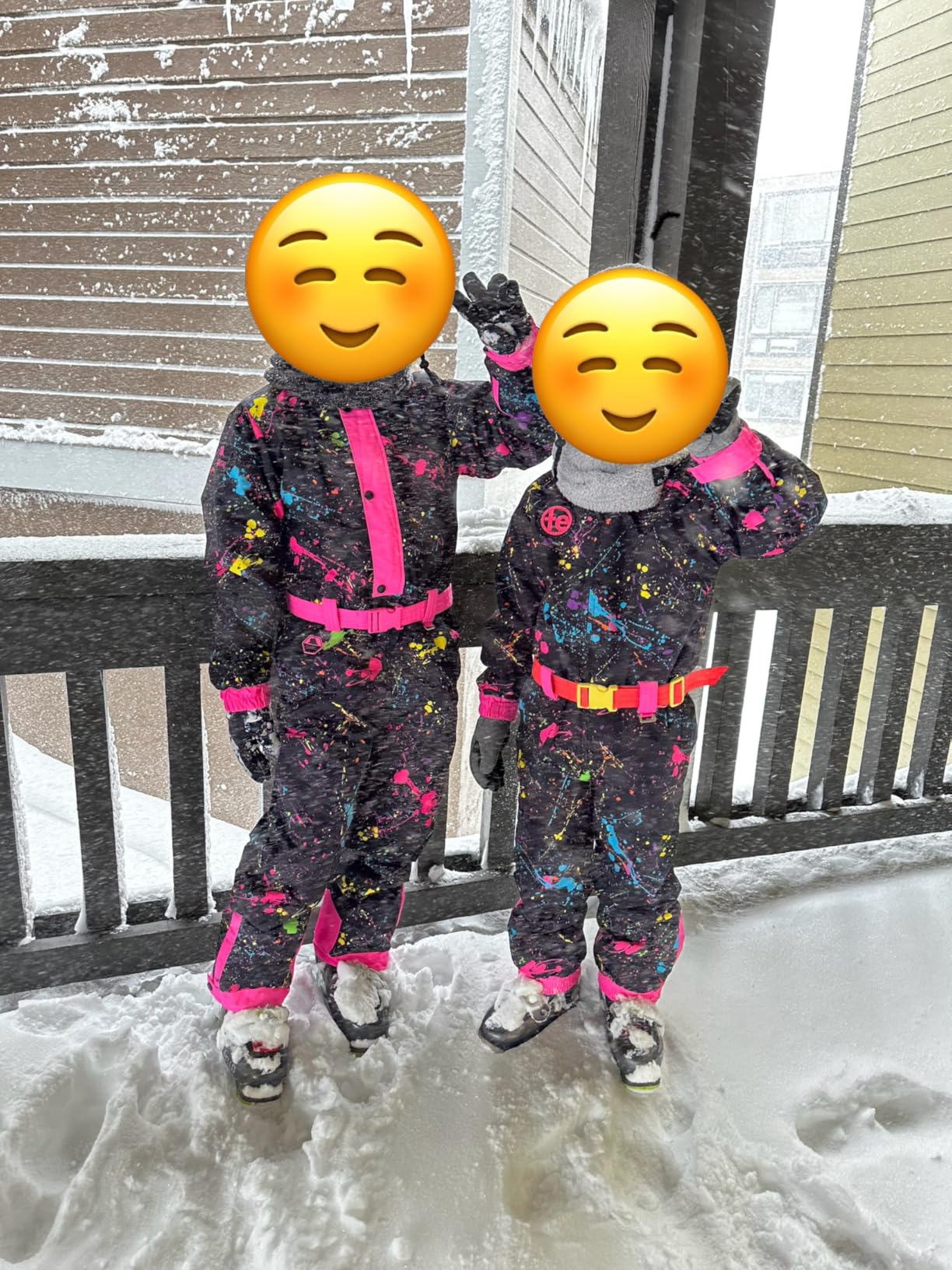 Tipsy Elves Loud Bright Colorful and Neon Ski Suits for Kids, Boys and Girls customer photo 1