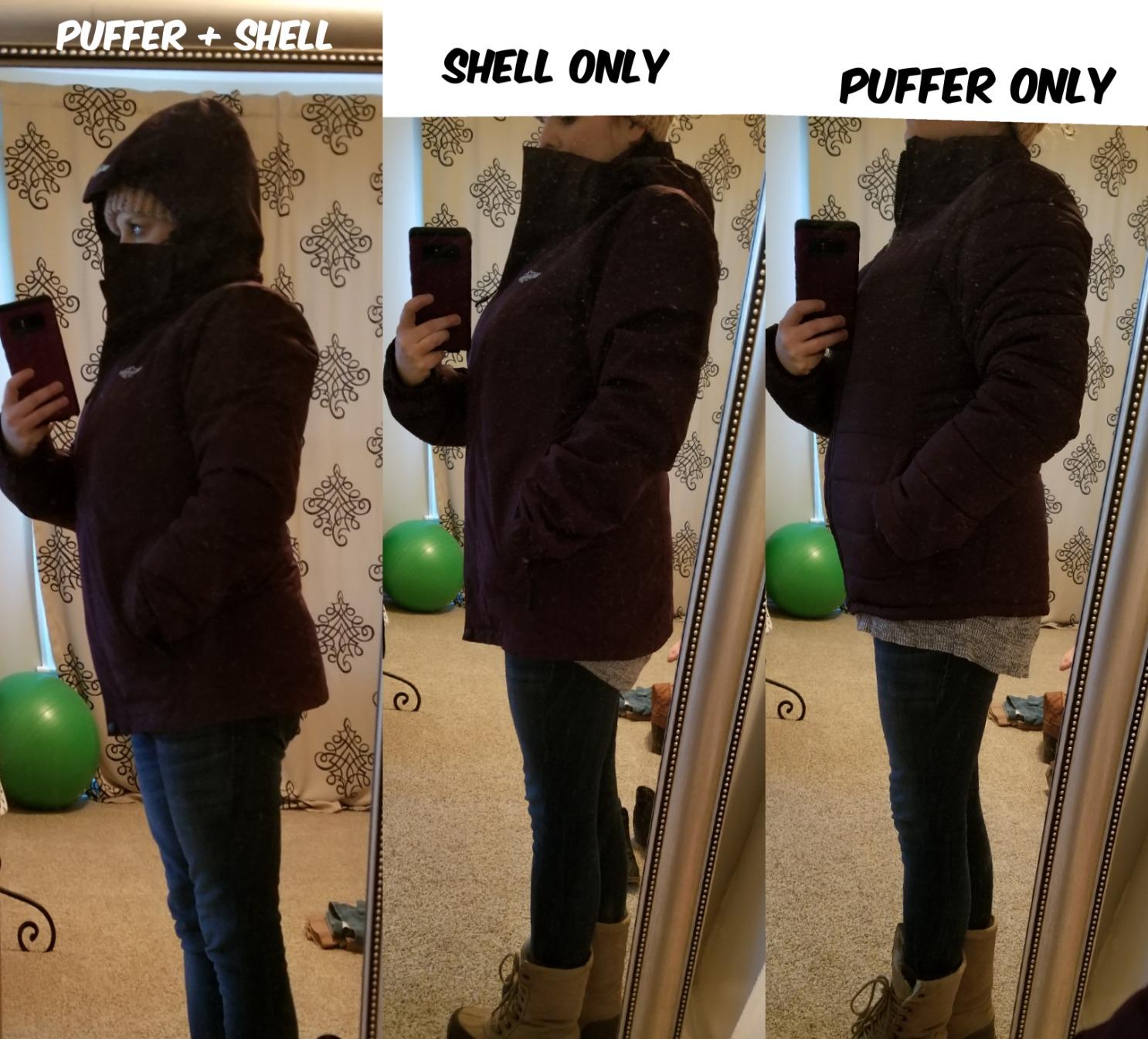 wantdo Women's 3 in 1 Waterproof Ski Jacket Windproof Winter Snow Coat Snowboarding Jackets Warm Raincoat customer photo 2
