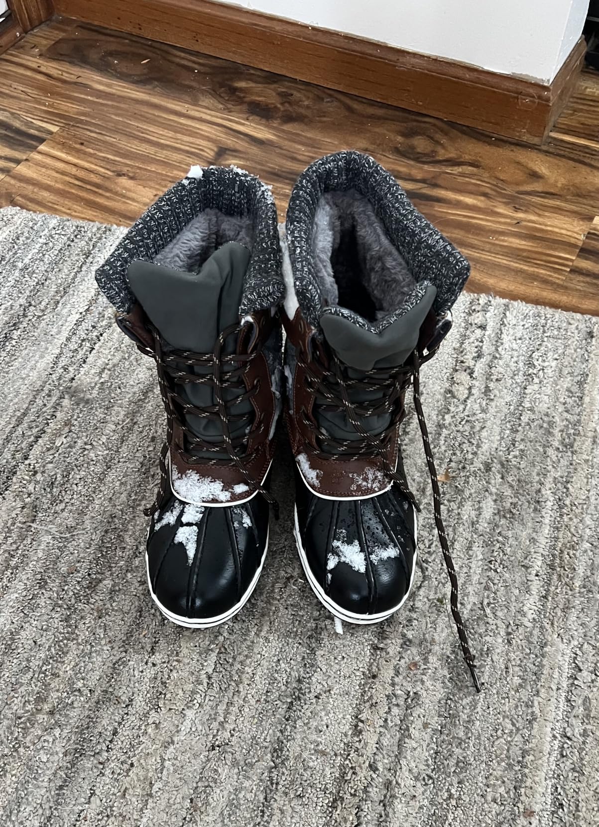 Women's Snow Winter Boots Mid Calf Waterproof Duck Warm Outdoor Winter Boots Shoes customer photo 2
