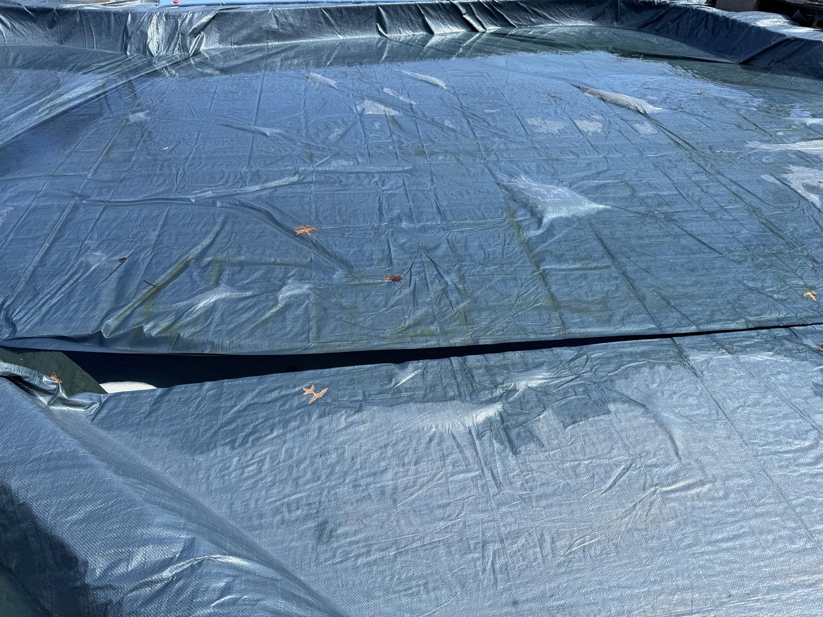 Inground Pool Winter Cover, Fits 16' x 32' Rectangle, Solid Blue - Superior Strength & Durability, Treated for UV Protection, WC1632RE customer photo 2