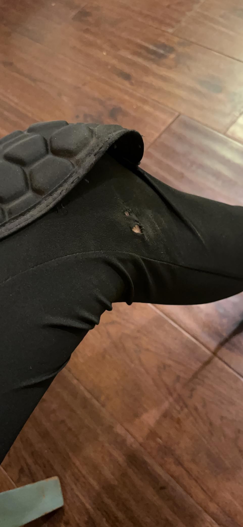Mens Padded Compression Pants Football Girdles Athletic Leggings for Soccer Basketball Paintball Hockey customer photo 1