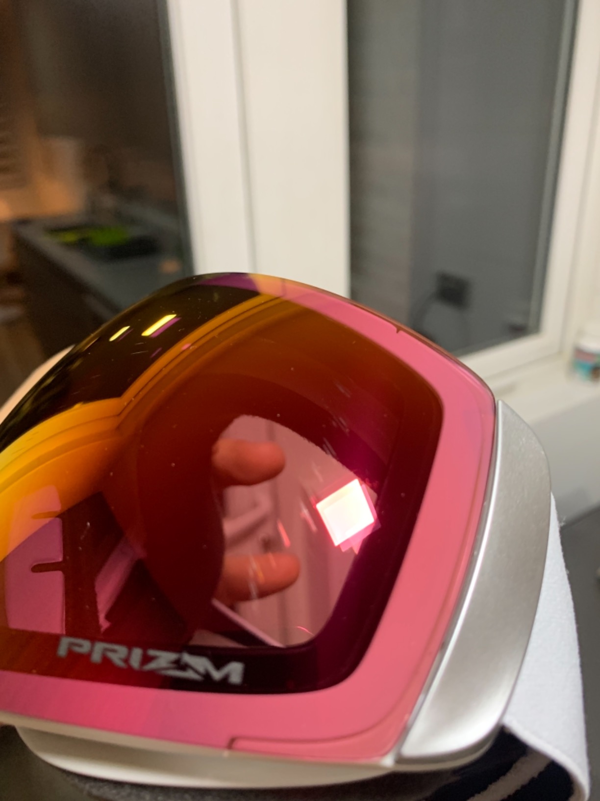 Oakley Flight Deck XM Snow Goggle (Matte White Frame/Prizm Torch Iridium Lens) with Large Goggle Soft Case customer photo 2