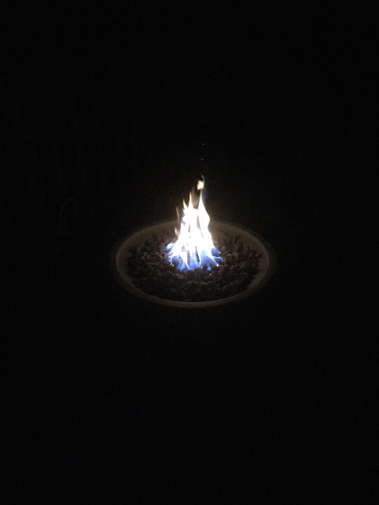 MODENO Outdoor Fire Pit Natural Gas Garden Fire Bowl, 40,000 BTU CSA Certified Firepit, Auto-Ignition System, Lava Rock & PVC Cover Included (26 x 26 x 14'', Grey) customer photo 2