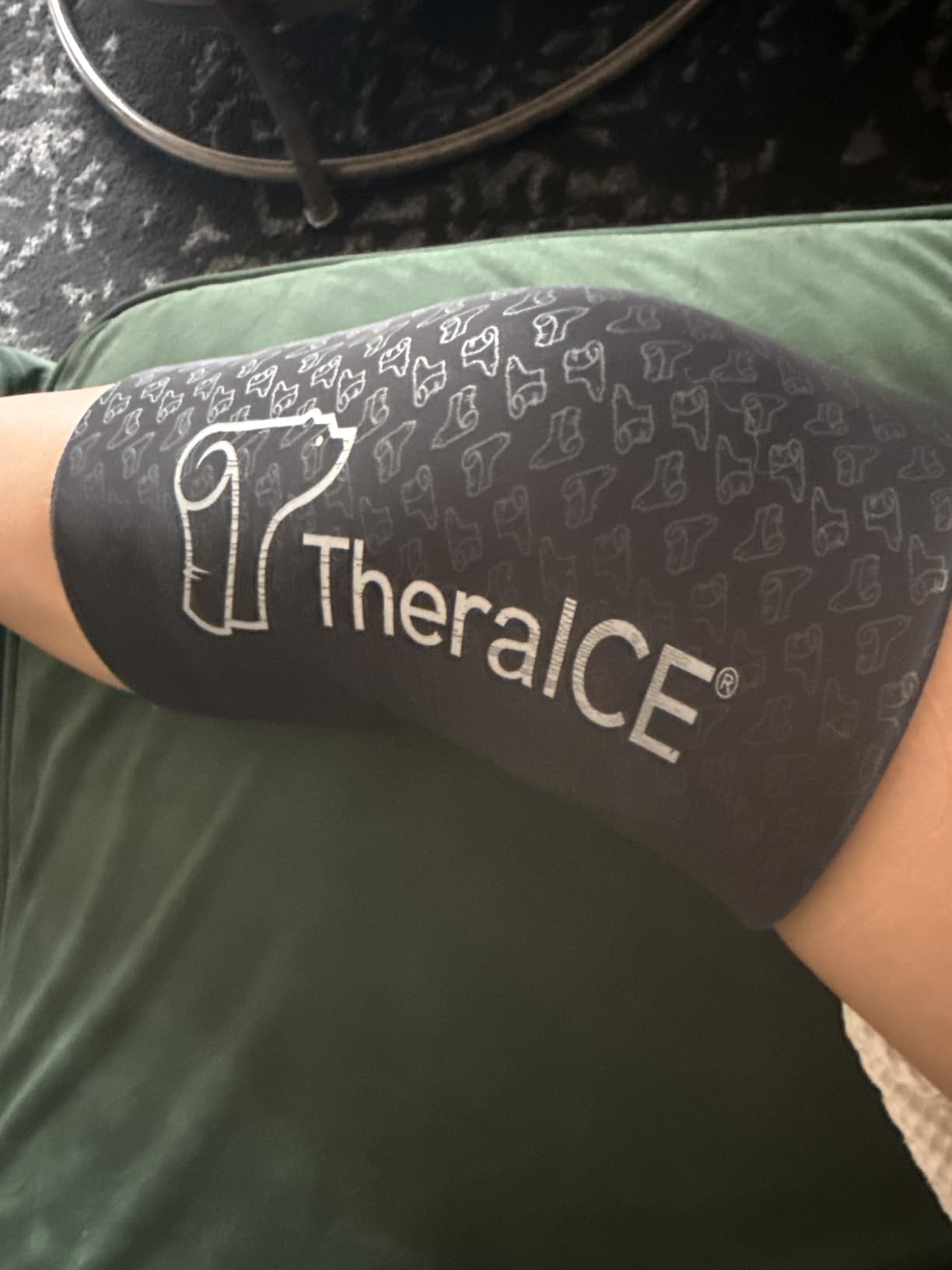 TheraICE Knee Ice Pack Wrap Compression Sleeve for Injuries | Reusable Gel Cold Packs Brace Plus Cold Wrap Recovery for Meniscus Tear, ACL Post Surgery, MCL Pain Relief Without Machine | Women & Men customer photo 2