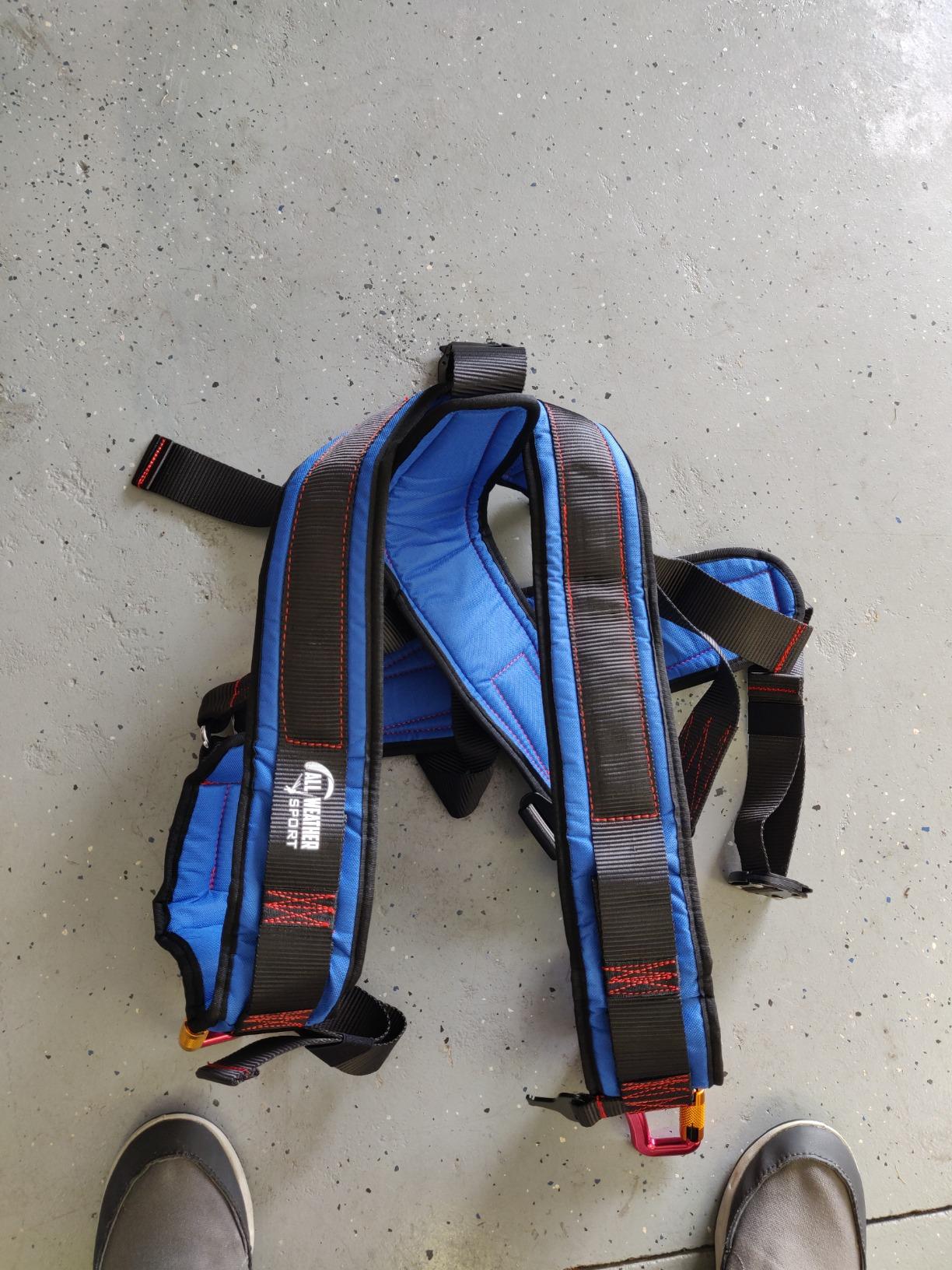 All-Weather Sport Kiting Harness for Ground Handling and Kitesurfing - Power Kite Pilot Wings with Locking Wing Attachments customer photo 2