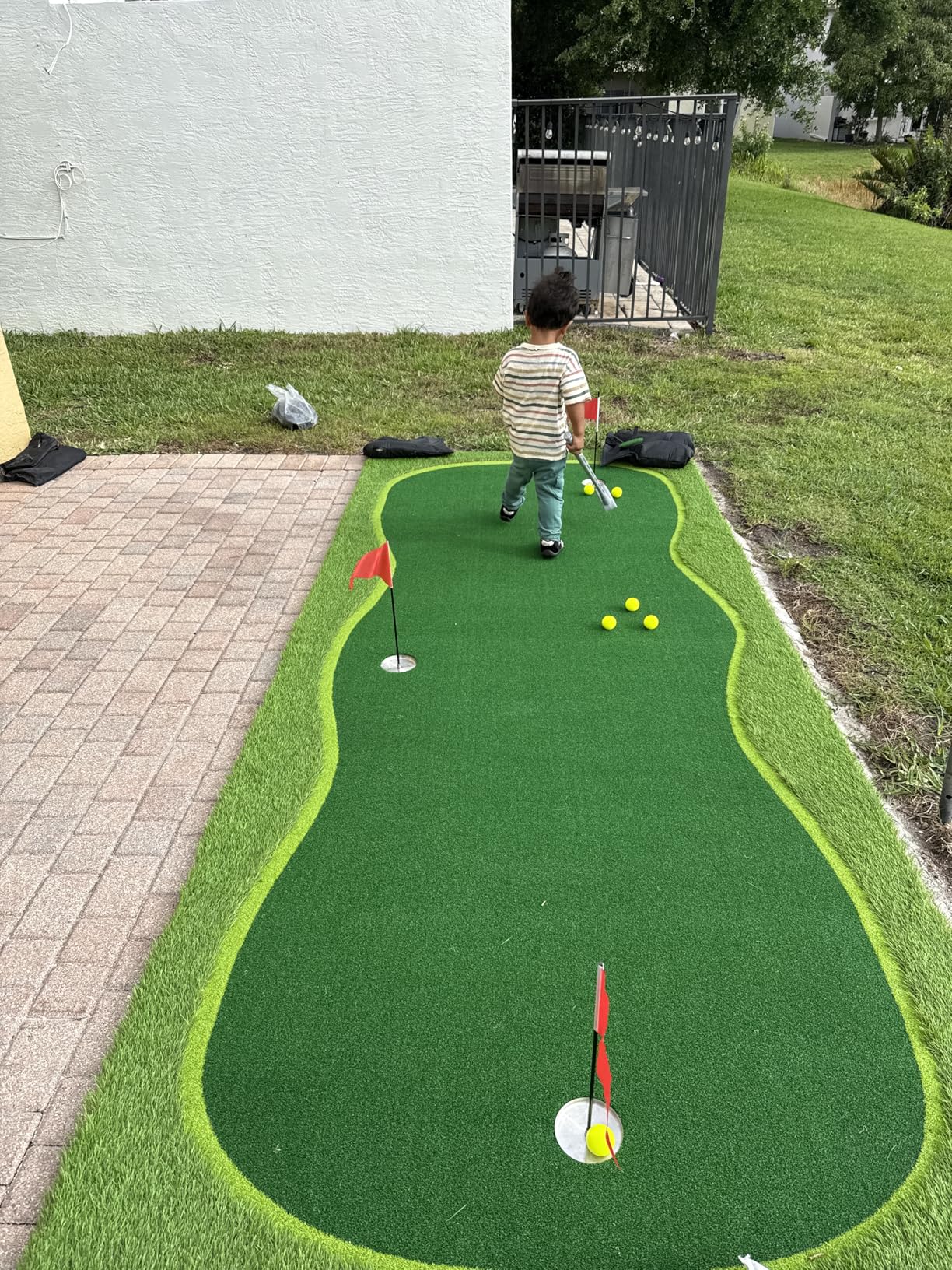 Golf Putting Green/Mat - Golf Training Mat - Professional Golf Practice Mat - Green Long Challenging Putter for Indoor/Outdoor customer photo 1