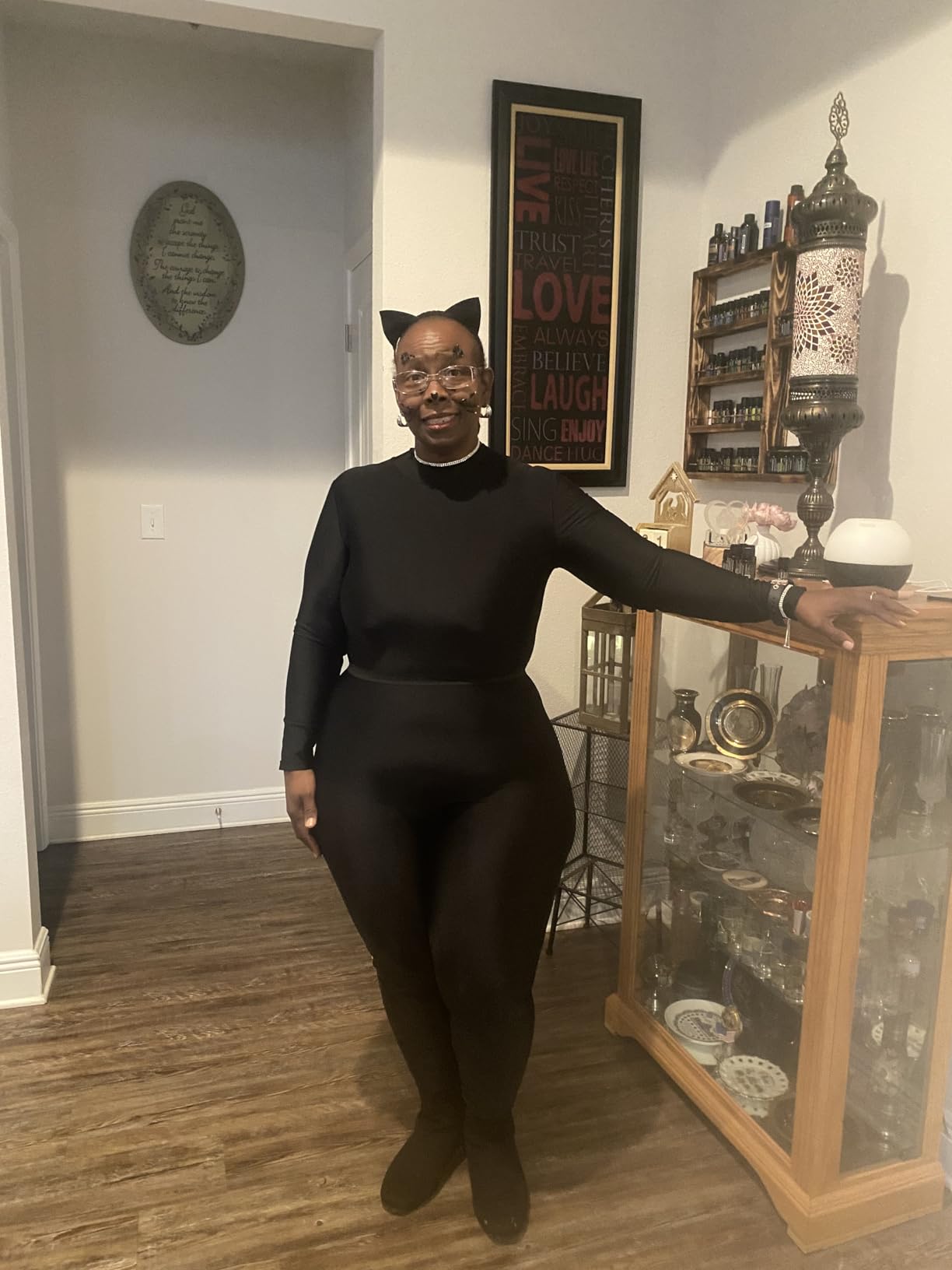 Adult High Neck Long Sleeve Dance Unitard for Women Bodysuits Full Body Leotard Spandex Catsuit customer photo 2