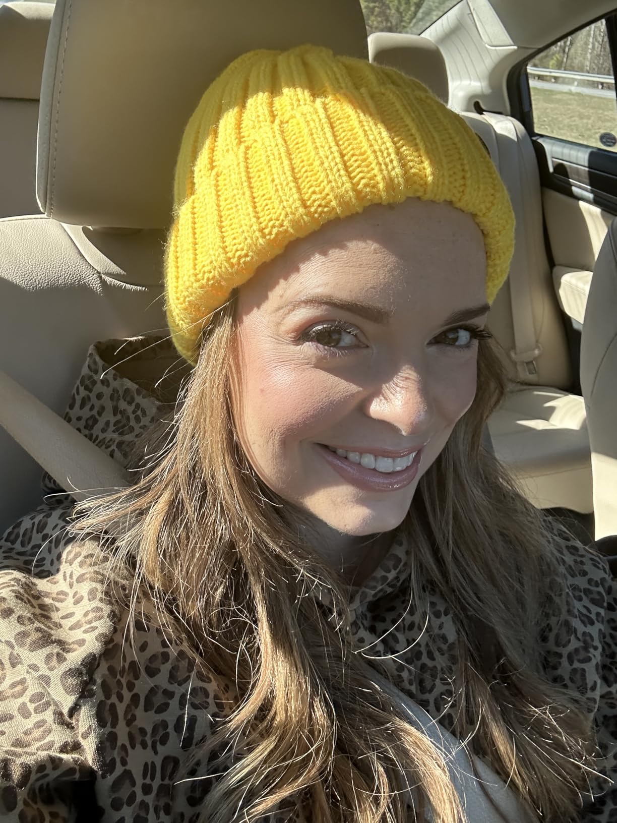 Winter Hats for Women Fleece Lined Beanie Knit Chunky Womens Snow Cap customer photo 1