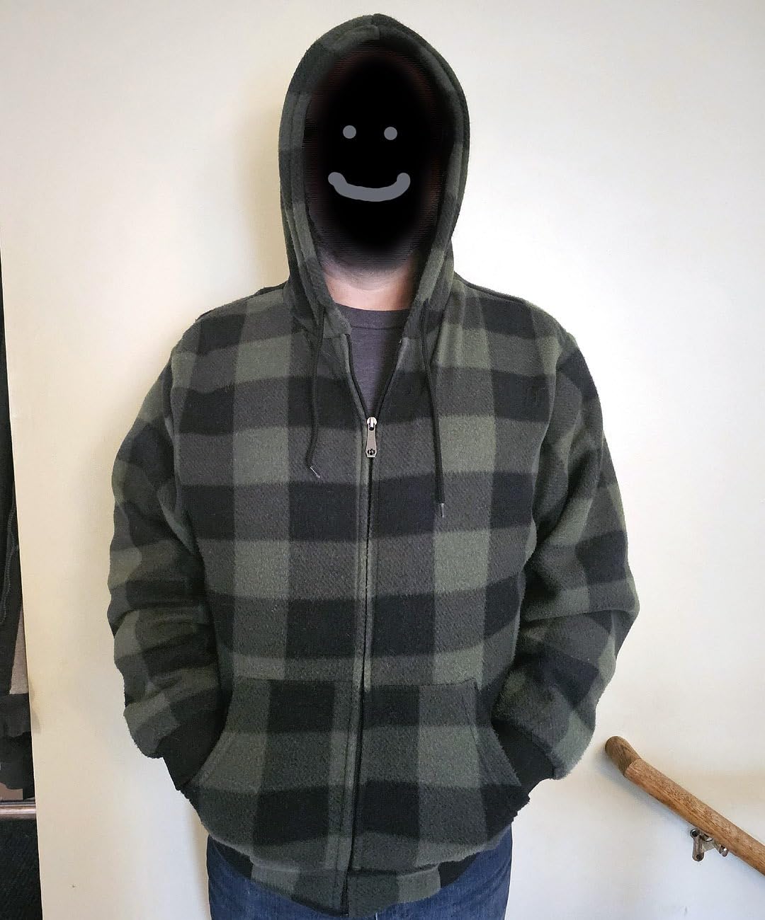 Heavyweight Sherpa Hoodies for Men, Thick Fleece Lined Full Zip Up Winter Warm Sweatshirts customer photo 1