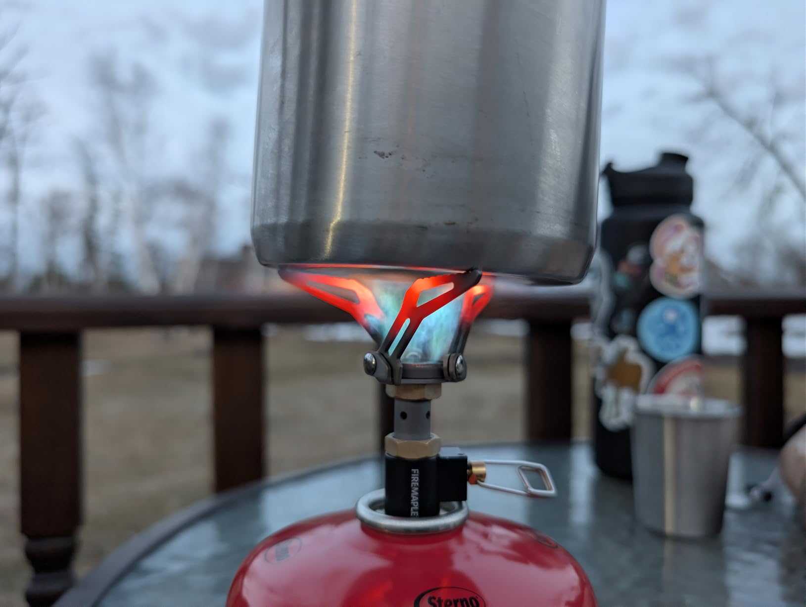 Fire-Maple Blade 2 Portable Propane Camping and Backpacking Stove Ultra Light | Titanium Hiking Stoves with pre-heat tube | Mini Portable Isobutane customer photo 2