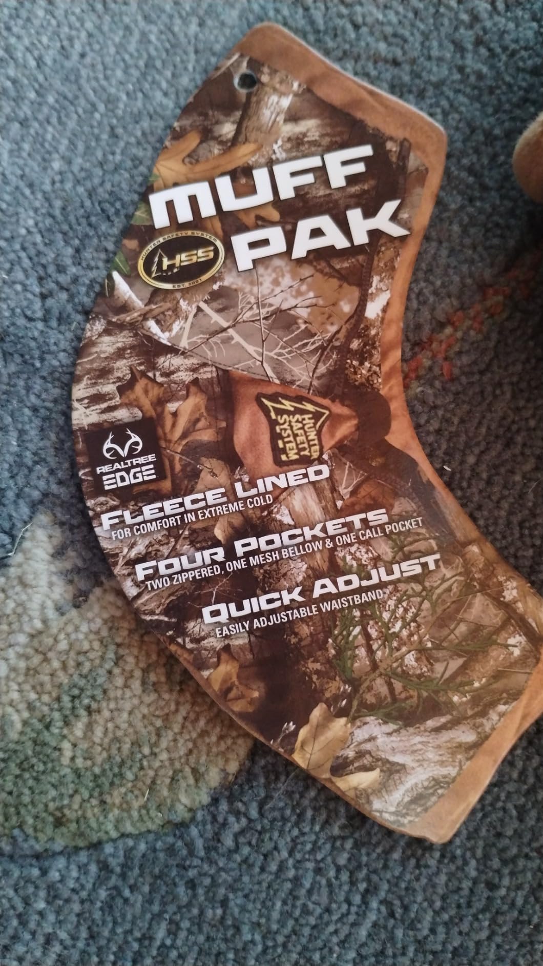 HOT SHOT Men's Camo Razorback Reversible Fleece Hand Muff, Insulated Hand Warmer Pouch, Outdoor Gear for Hunting, Camping customer photo 1