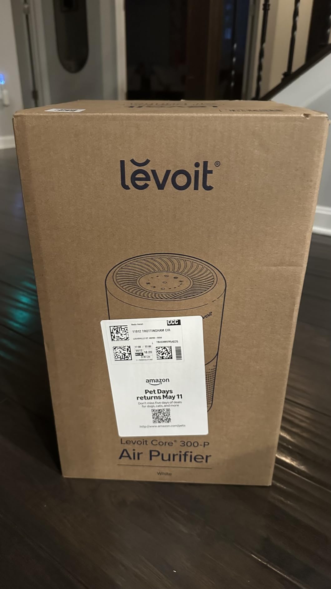 LEVOIT Air Purifier for Home Allergies Pet Hair in Bedroom, Covers Up to 1073 ft², AHAM VERIFIDE, 3-in-1 Filter with HEPA Sleep Mode, Core300-P, White customer photo 2