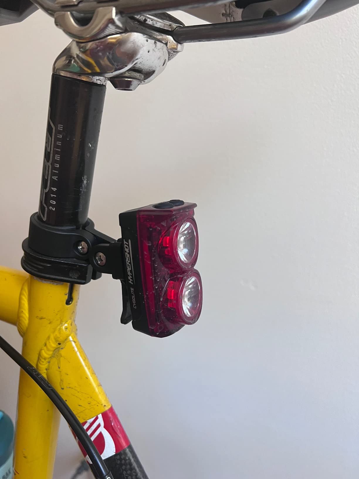 Cygolite Hypershot 350 Lumen Bike Tail Light - 7 Night & Daytime Modes, User Adjustable Flash Speeds, Compact & Durable, IP64 Water Resistant, Saddle Rail Mount Version, USB Rechargeable customer photo 2