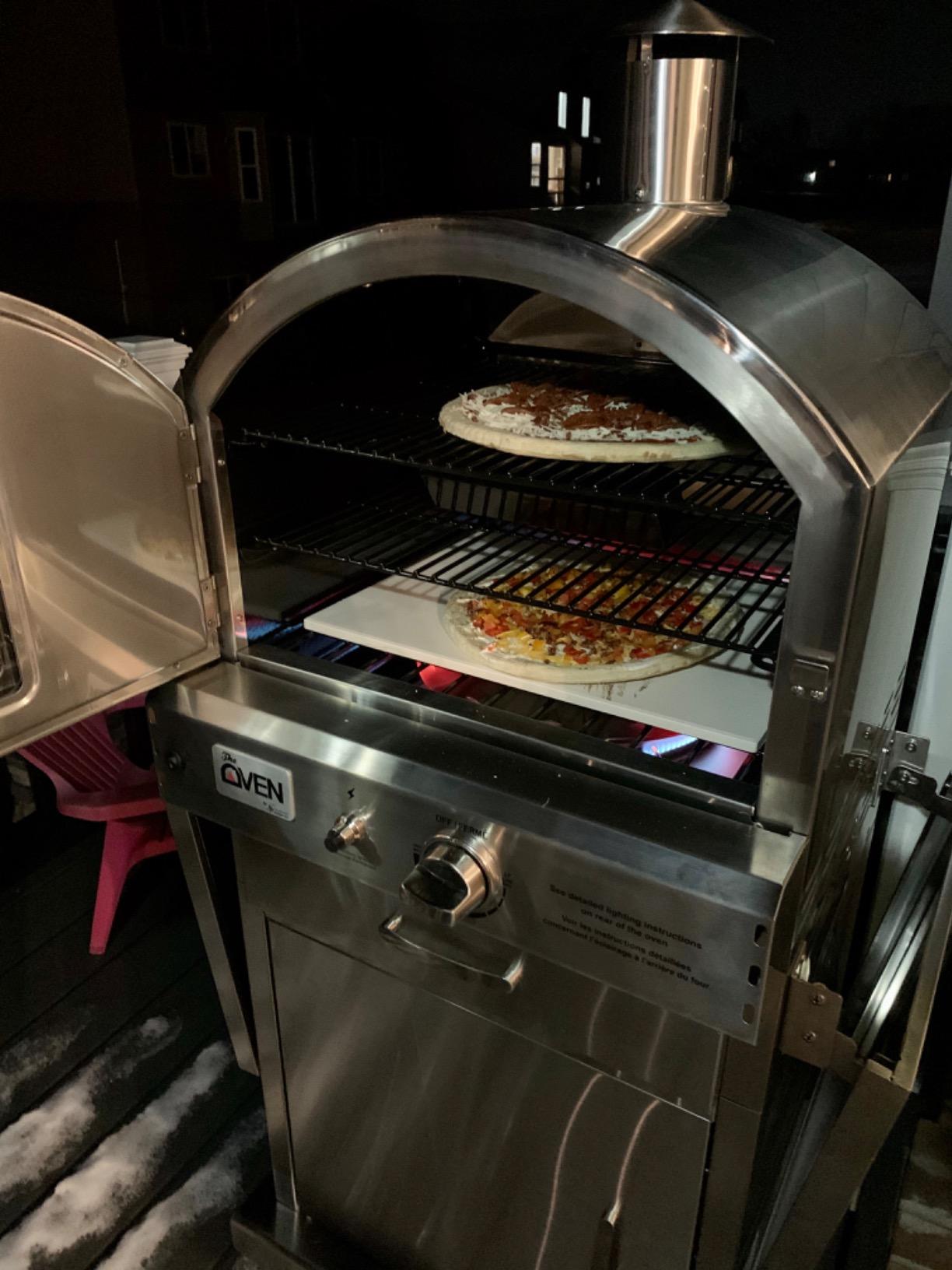 Summerset 'The Oven' Outdoor Freestanding Large Capacity Gas Oven with Pizza Stone, Smoker Box and Mobile Cart, 304 Stainless Steel Construction, Liquid Propane customer photo 2