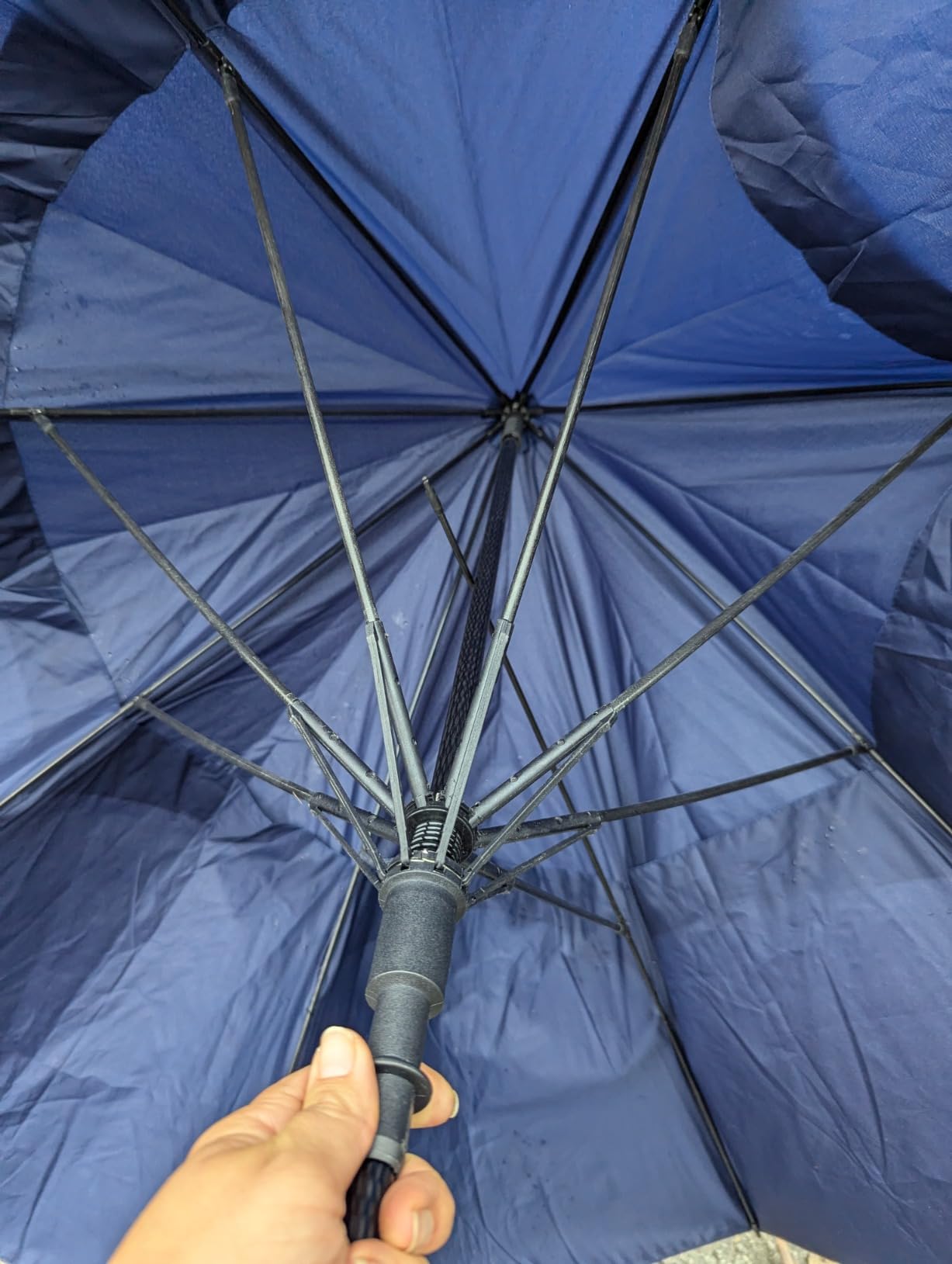 MRTLLOA Extra Large Golf Umbrella, 54/62/68/72 Inch Automatic Open, Oversize Double Canopy Vented Windproof Waterproof Sports Umbrellas for Rain customer photo 2