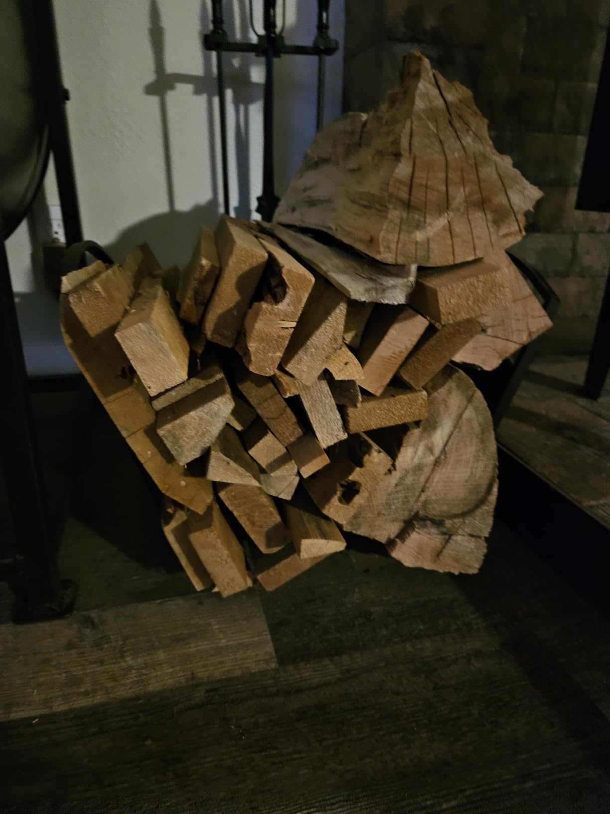 Fire Beauty Fireplace Log Holder Folding Firewood Rack, Stacking Rack, Storage Rack for Firewood, Indoor, Outdoor, Heavy Duty Steel customer photo 1