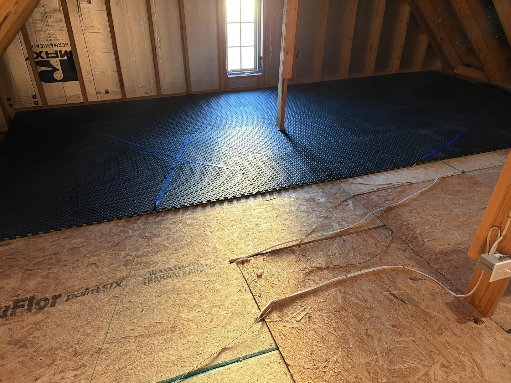 ProsourceFit Exercise Puzzle Mat 1/2-inch, EVA Interlocking Foam Floor Tiles for Home Gym, Workout Equipment, Kids Play Areas, Black, 144 SQ FT - 36 Tiles customer photo 2