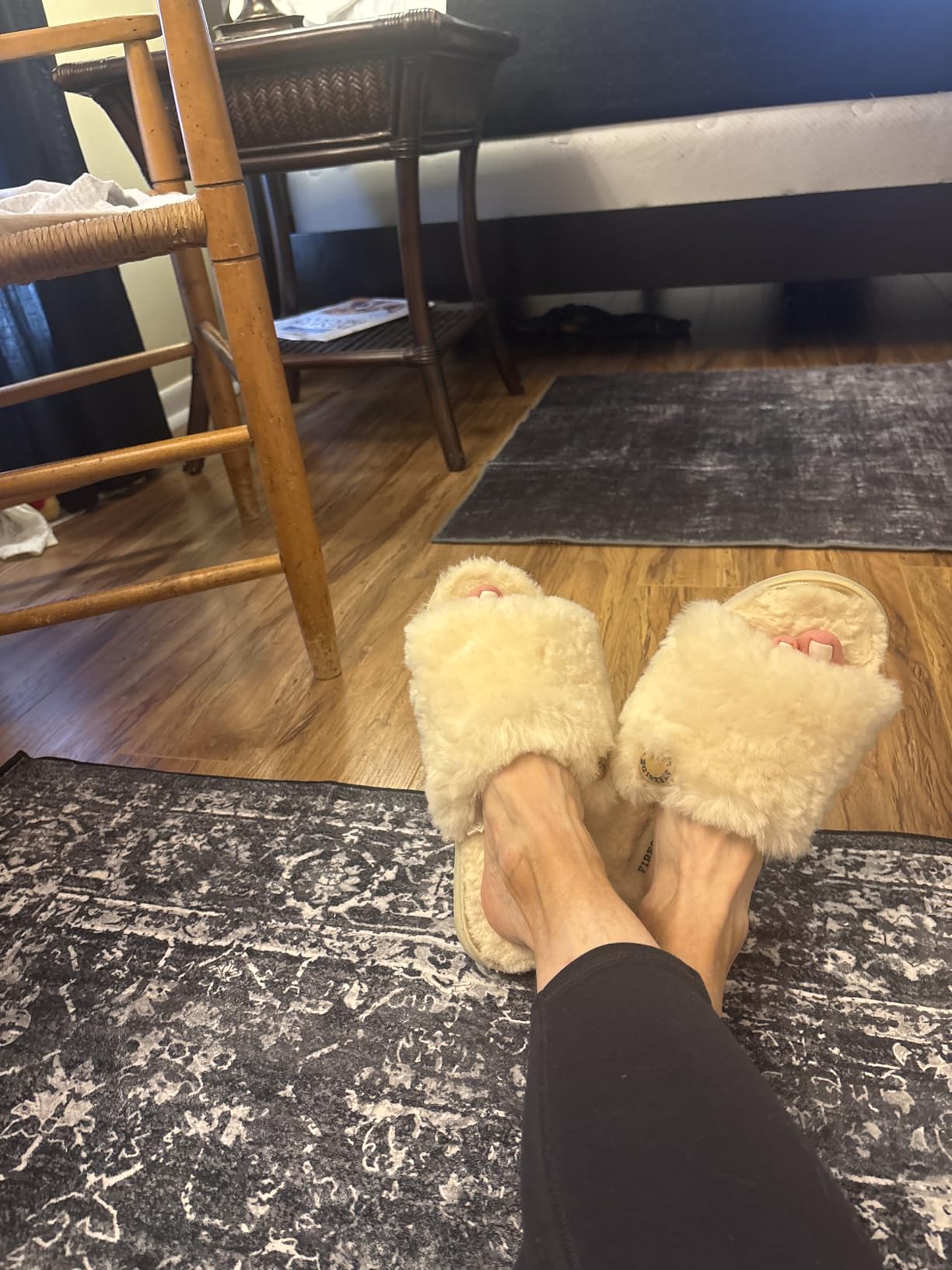 Women's Fireside Cairns Shearling Easy on/Off Slide Sandal Slipper customer photo 2