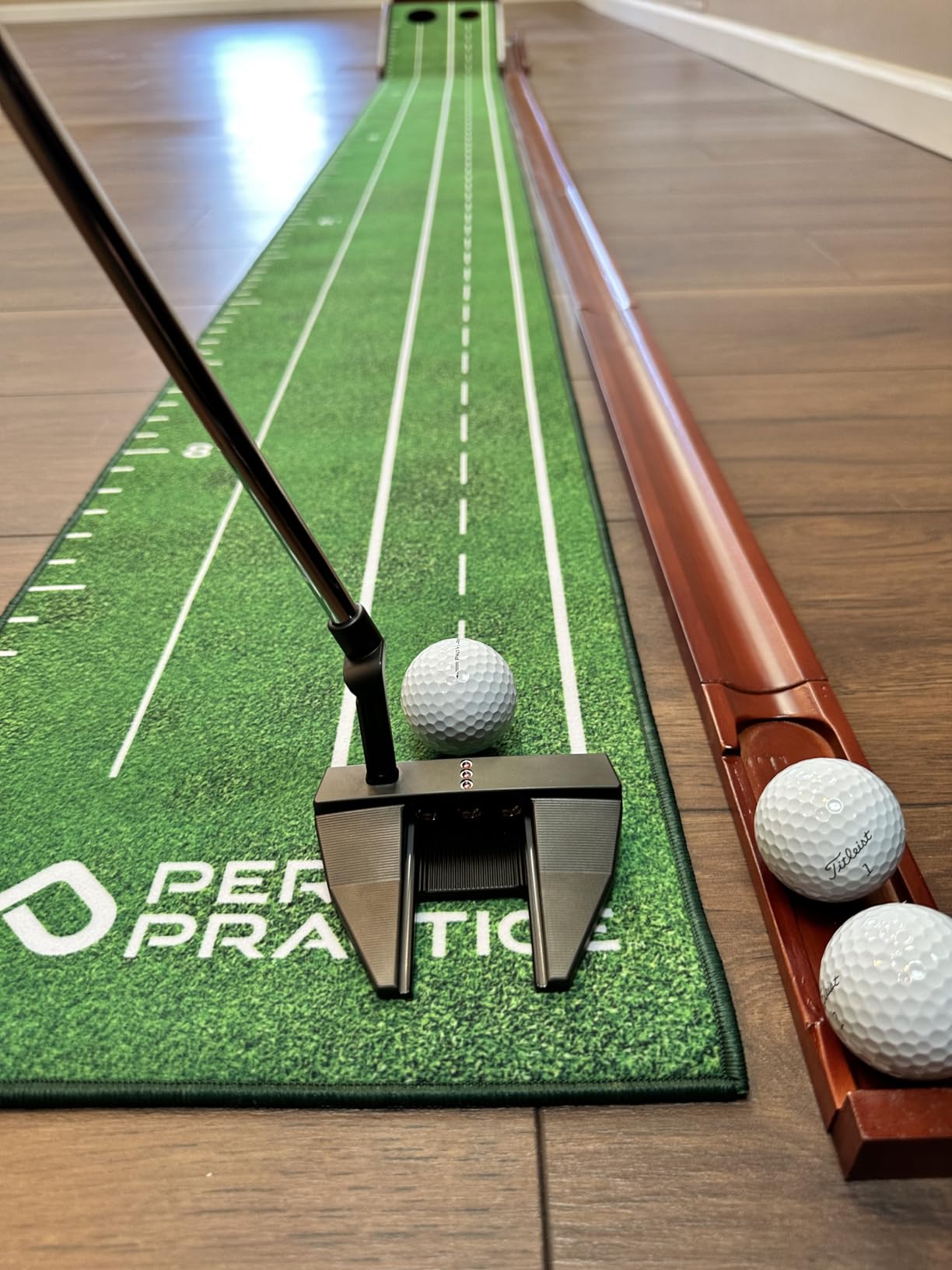 Perfect Practice Putting Mat - Indoor Putting Green for Home & Office - Golf Training Aid for Putting Practice - Premium Golf Putting Mat with Realistic Turf - Golf Gifts for Men customer photo 2