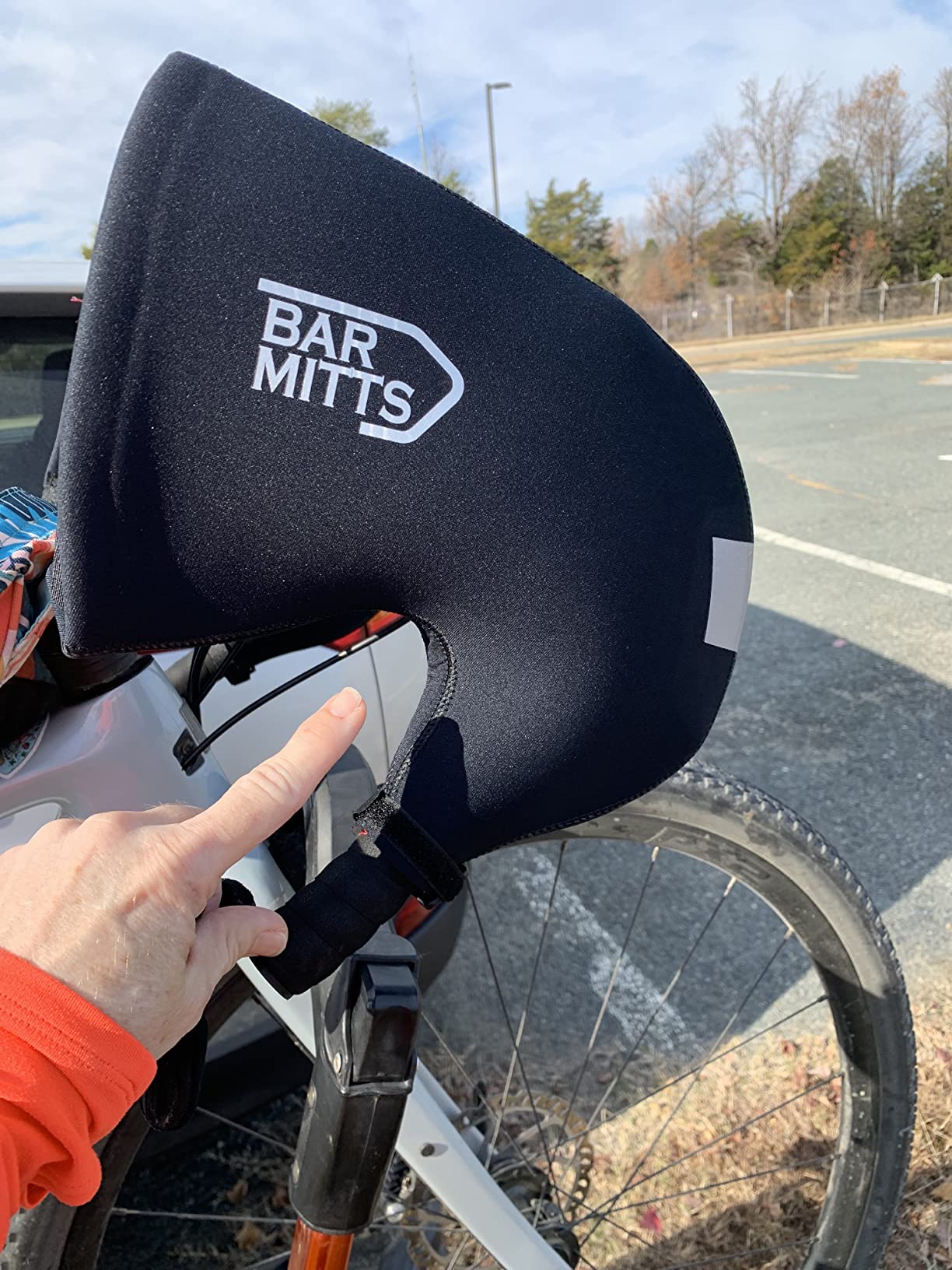 Bar Mitts Cold Weather Road Bicycle Handlebar Mittens fits Shimano Shifters with Externally Routed Shift Cables customer photo 2