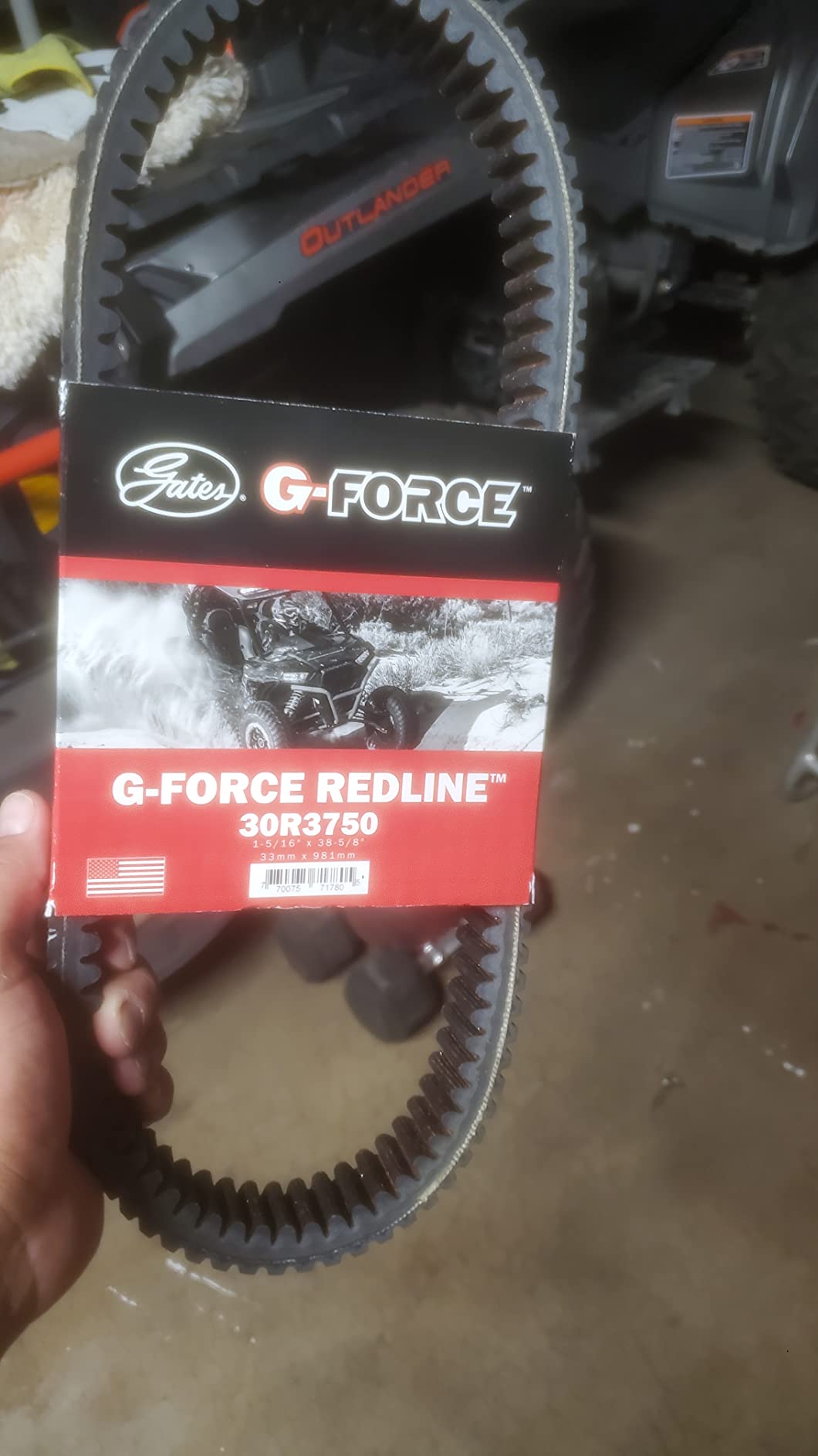 Gates 30R3750 G Force Redline Continuously Variable Transmission (CVT) Belt customer photo 2