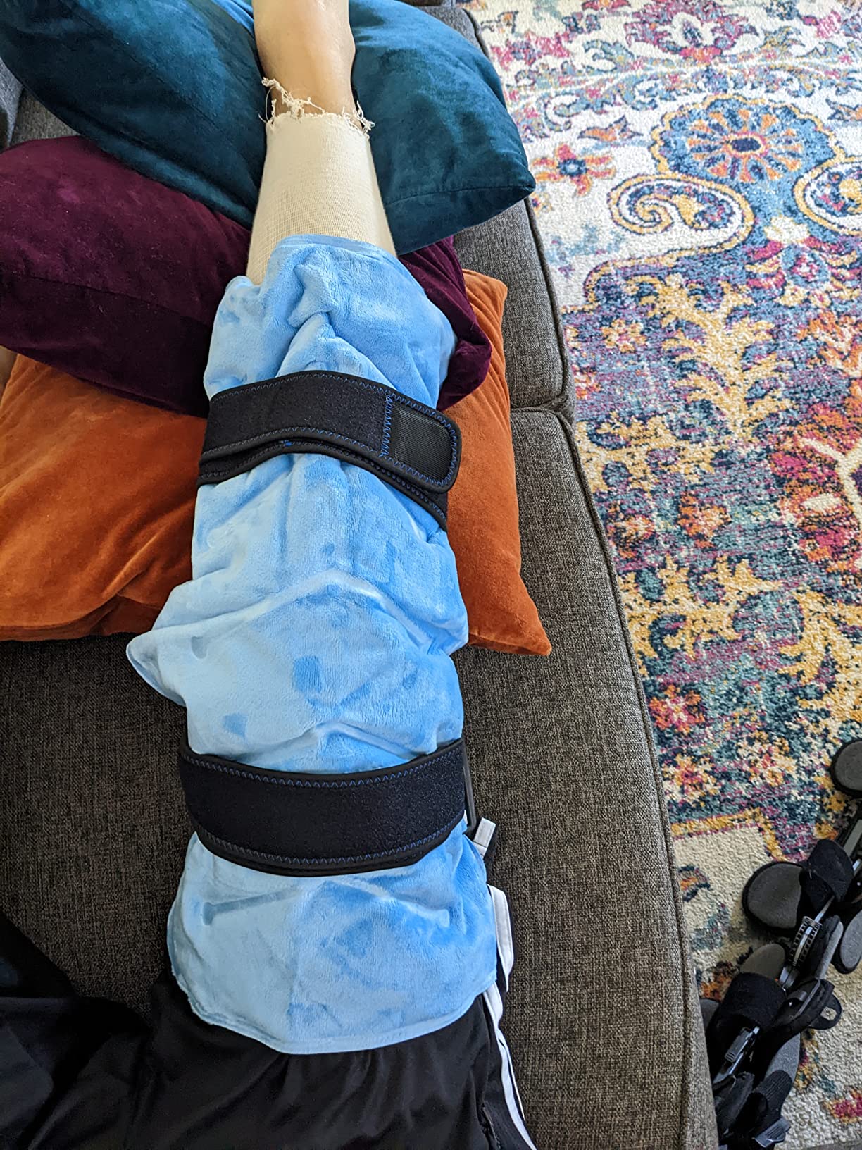 REVIX XXL Full Back Ice Pack Wrap, Reusable Gel Cold Compress for Upper and Lower Back, Long-Lasting Flexible Ice Pack for Muscle Fatigue, Soreness, and Post-Workout Recovery customer photo 1
