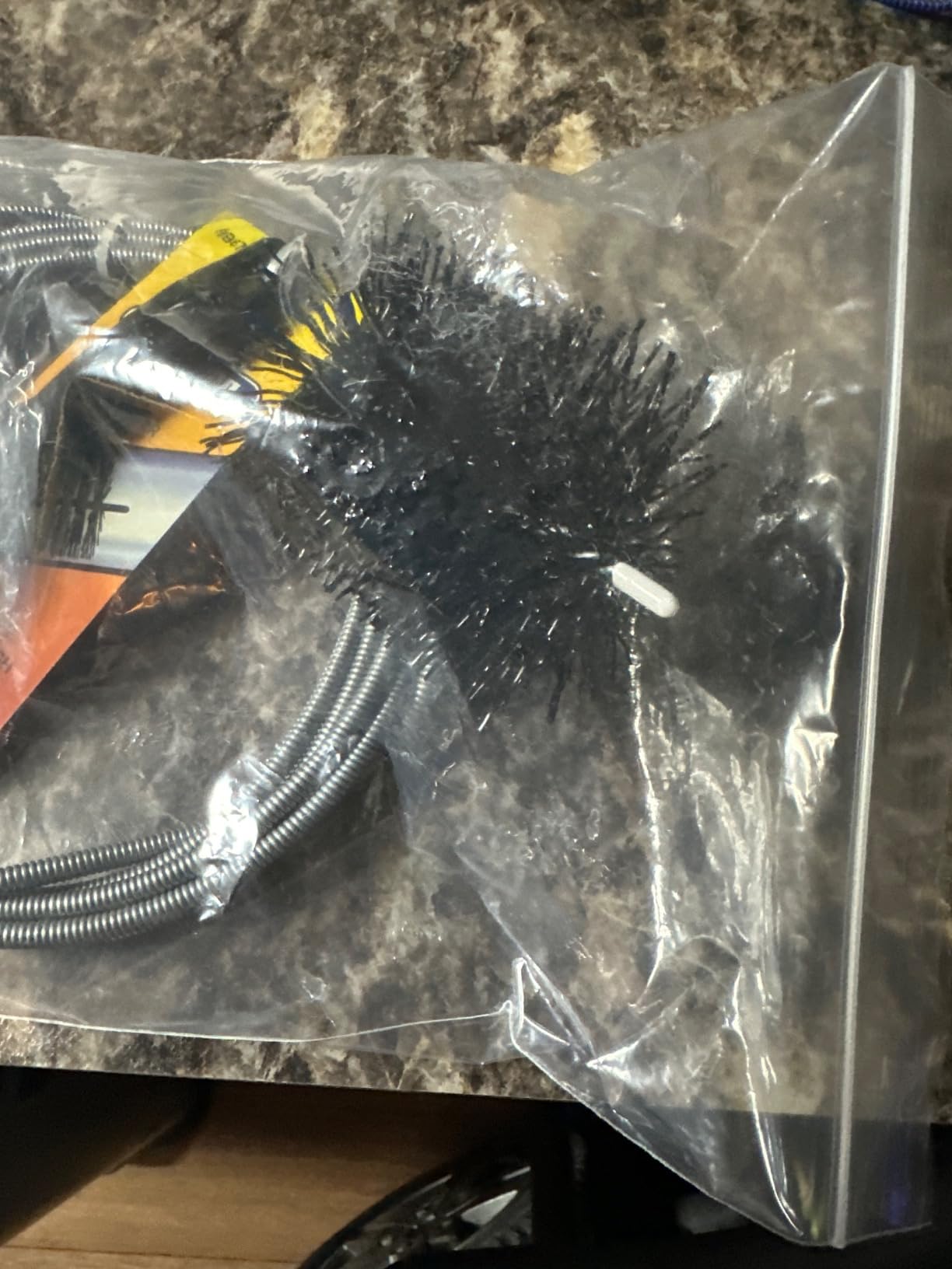 Pellet Stove & Dryer Vent Cleaner Kit - 3 inch Head and 10 ft Long Steel Flexible Brush for Fireplace Chimney, Ash, Lint & Soot Buildup Removal - Pellet Stove Cleaning Kit by FryOilSaver B67C customer photo 2