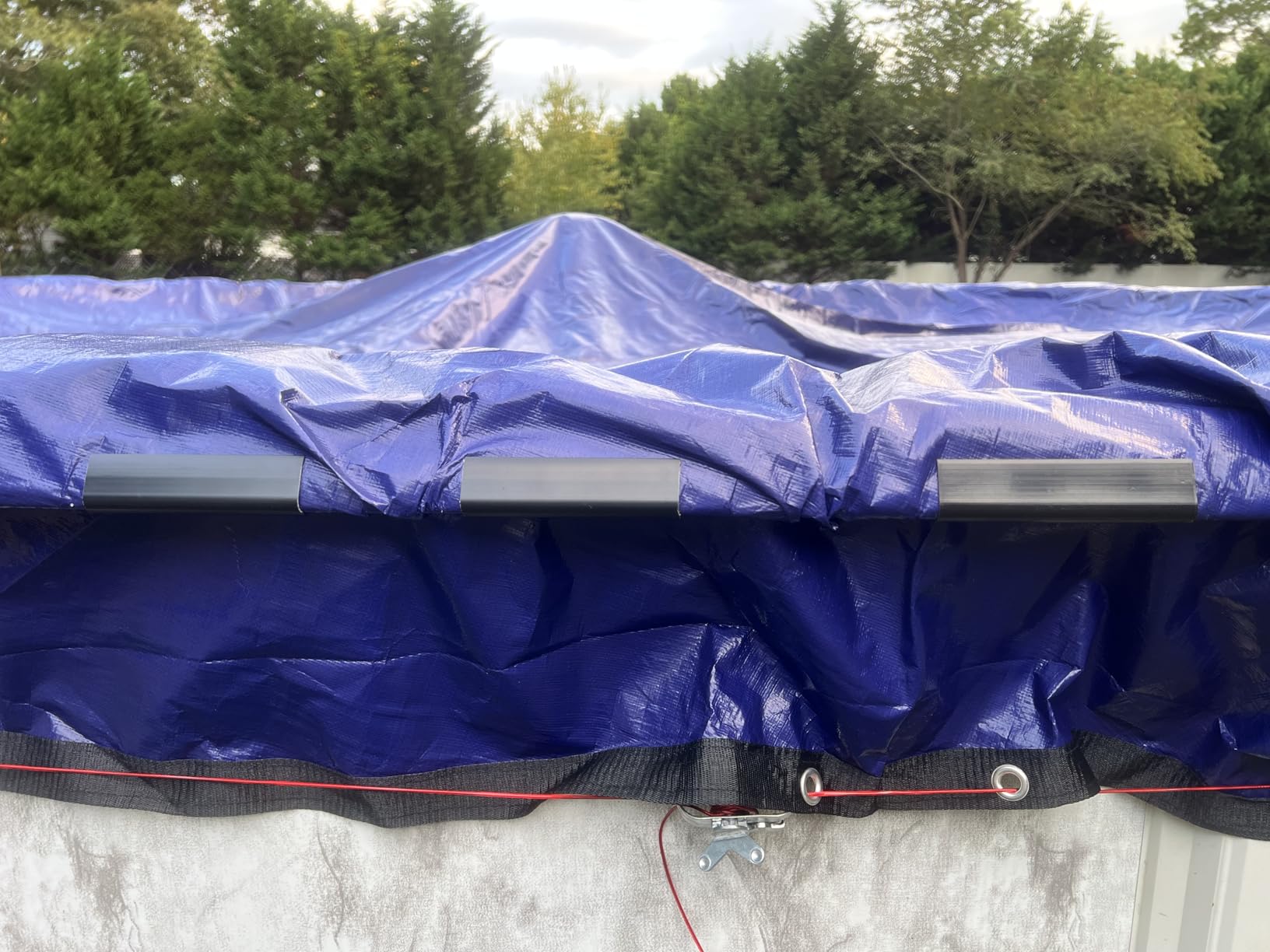 Winter Pool Cover 18 ft Round for Above Ground | Extra Thick & Durable Sapphire Series Premium Cold- and UV-Resistant Pool Cover | by Yankee Pool Pillow customer photo 2