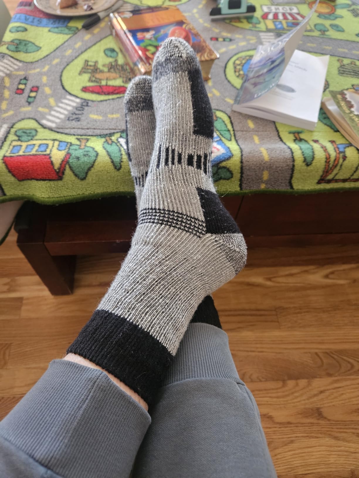 COZIA Merino Wool Socks for Men and Women Warm thermal Boot Hiking Socks 3 Pairs customer photo 1