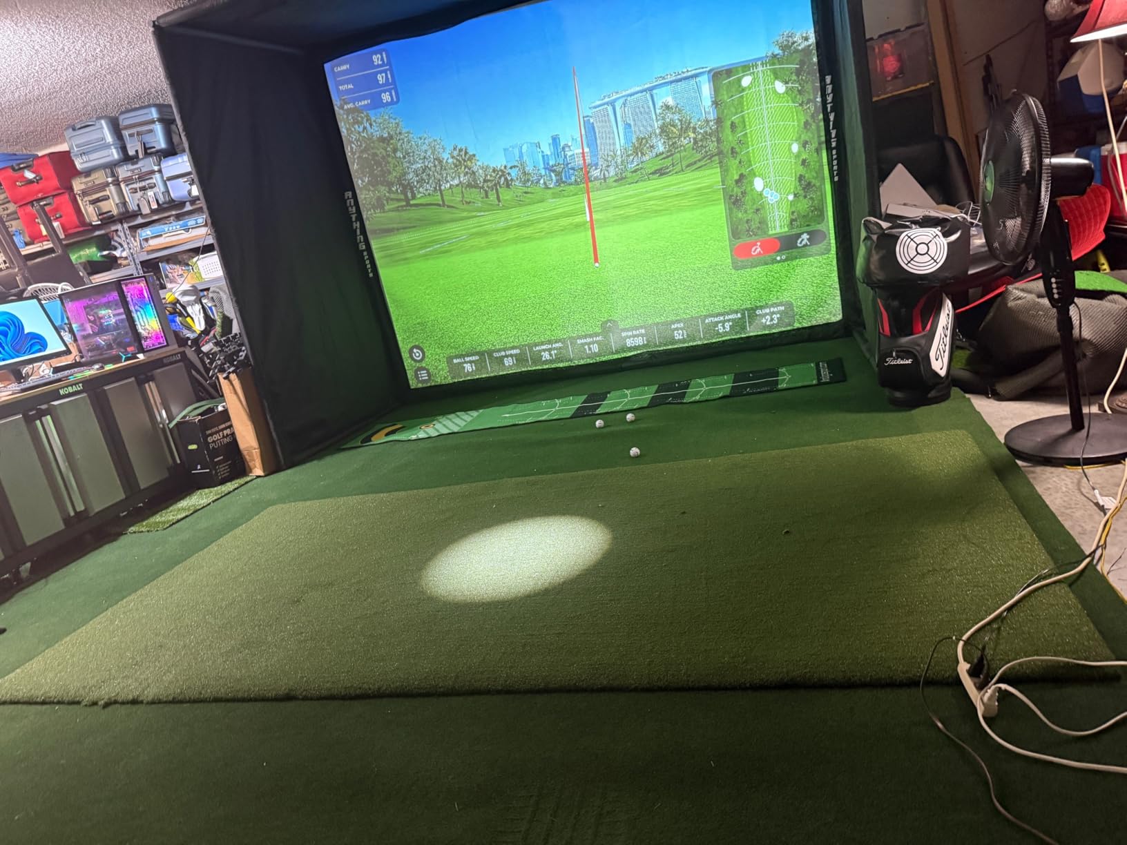 ALTRUISTIC Thick Golf Artificial Grass Turf Pro Putting Green Mat 7ft x 13ft, Customized Sizes, Indoor Outdoor Golf Training Mat, Synthetic Faux Grass for Garden Yard Baseball Football Gym Sports customer photo 1
