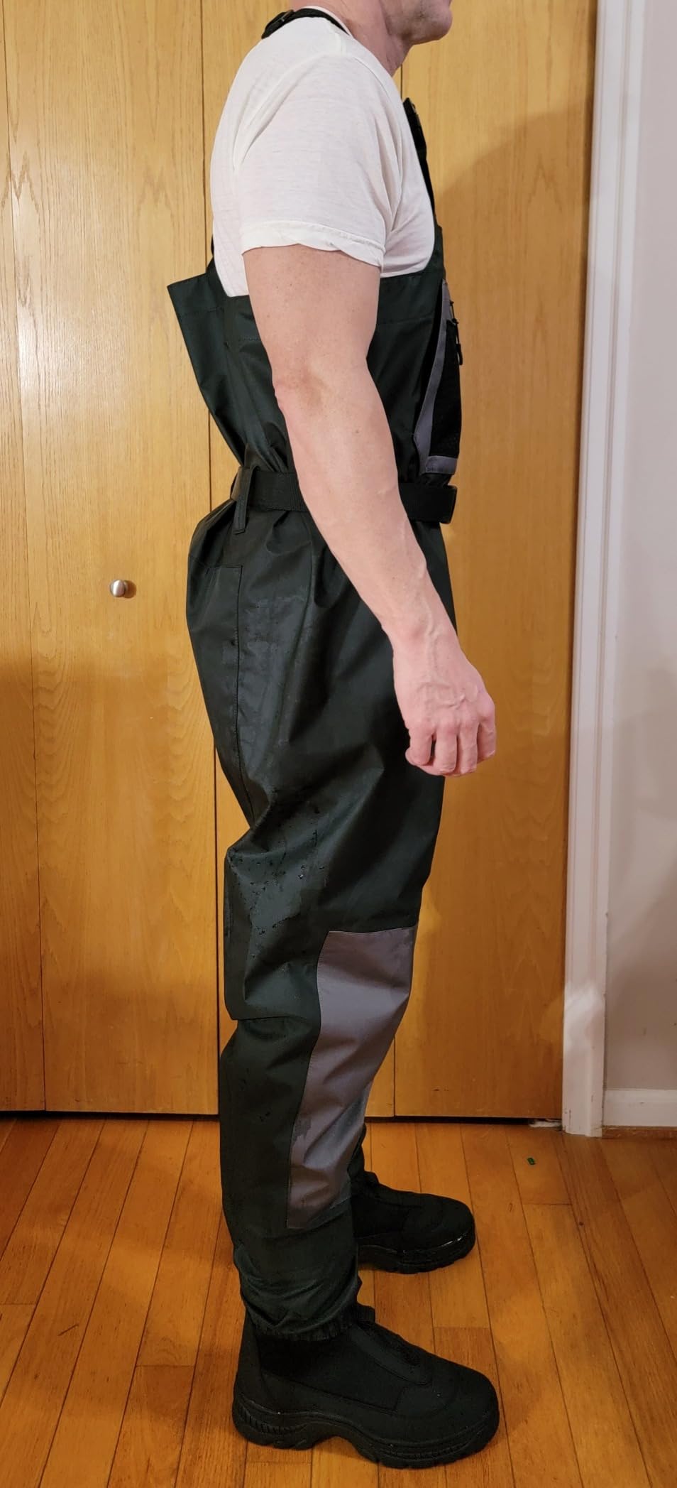 Dark Lightning Breathable Insulated Chest Waders, Perfect for 4 Seasons Fly Fishing Stocking Foot Waders for Men and Women customer photo 2