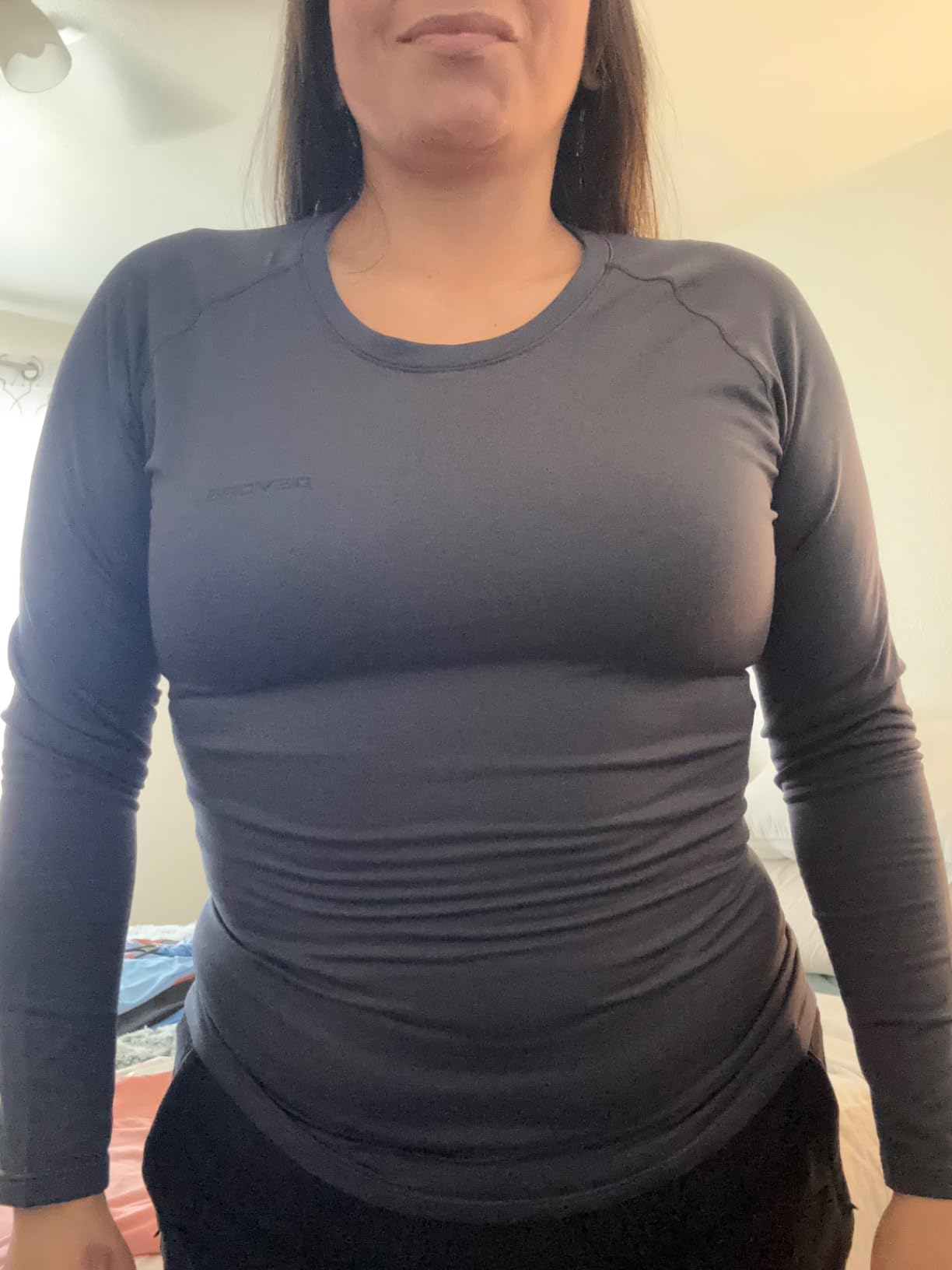 Women's 2 Pack Thermal Long Sleeve Shirts Compression Baselayer Tops customer photo 1