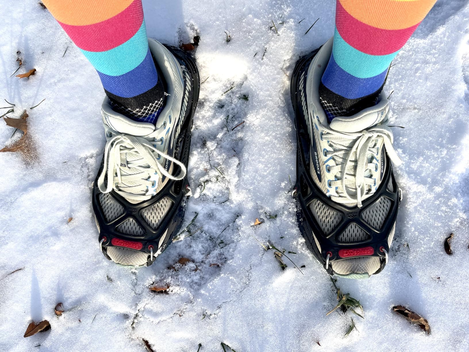 EXOspikes Footwear Traction for Winter Hiking & Running in Snow, Ice & Rocky Terrain customer photo 2